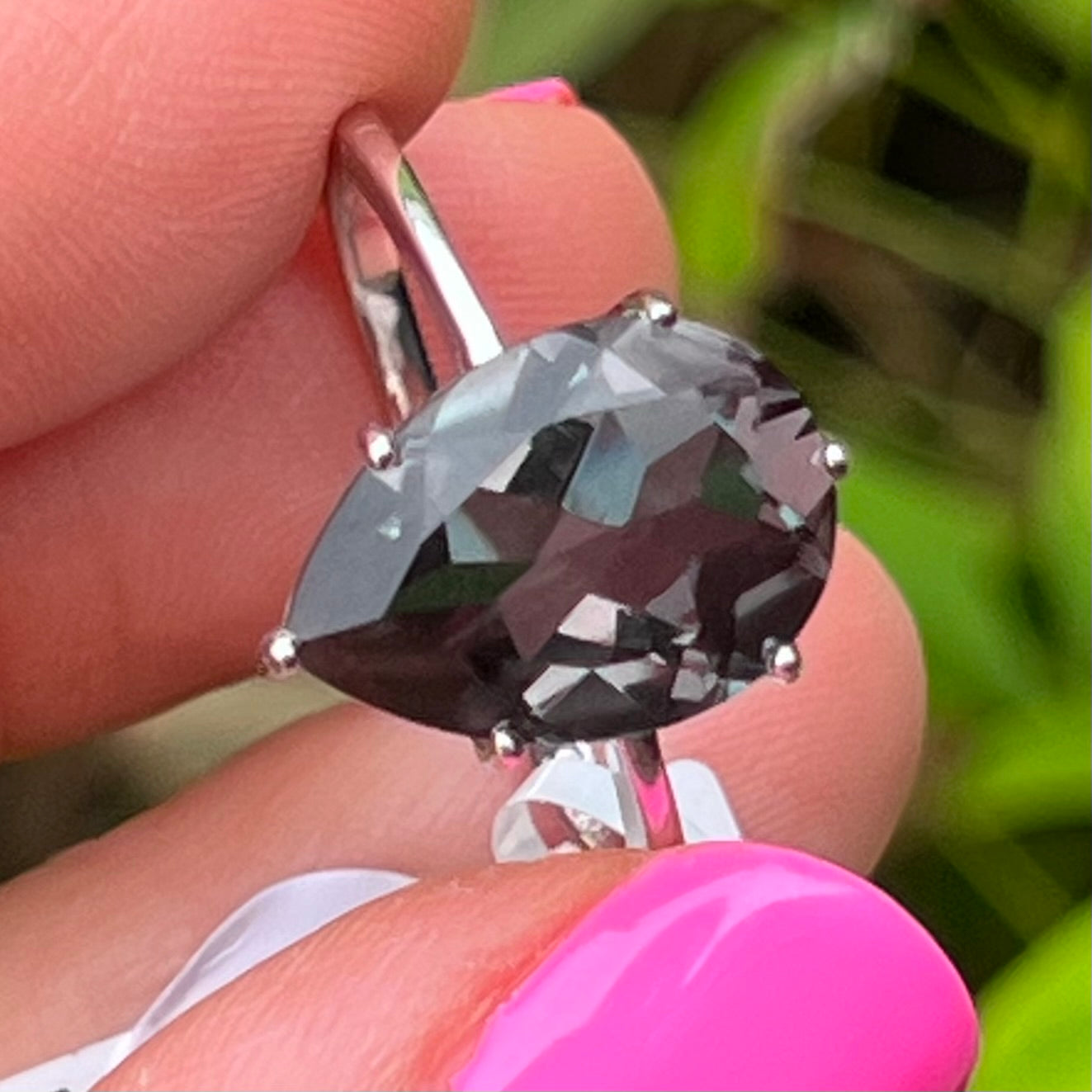 Alexandrite ~ Sterling Silver Ring ~ Size 10