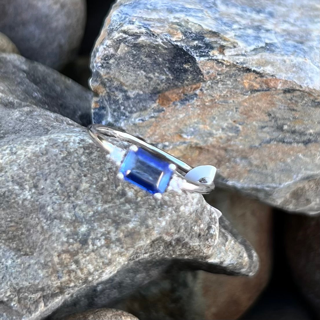 Blue Kyanite Sterling Silver Ring ~ 7