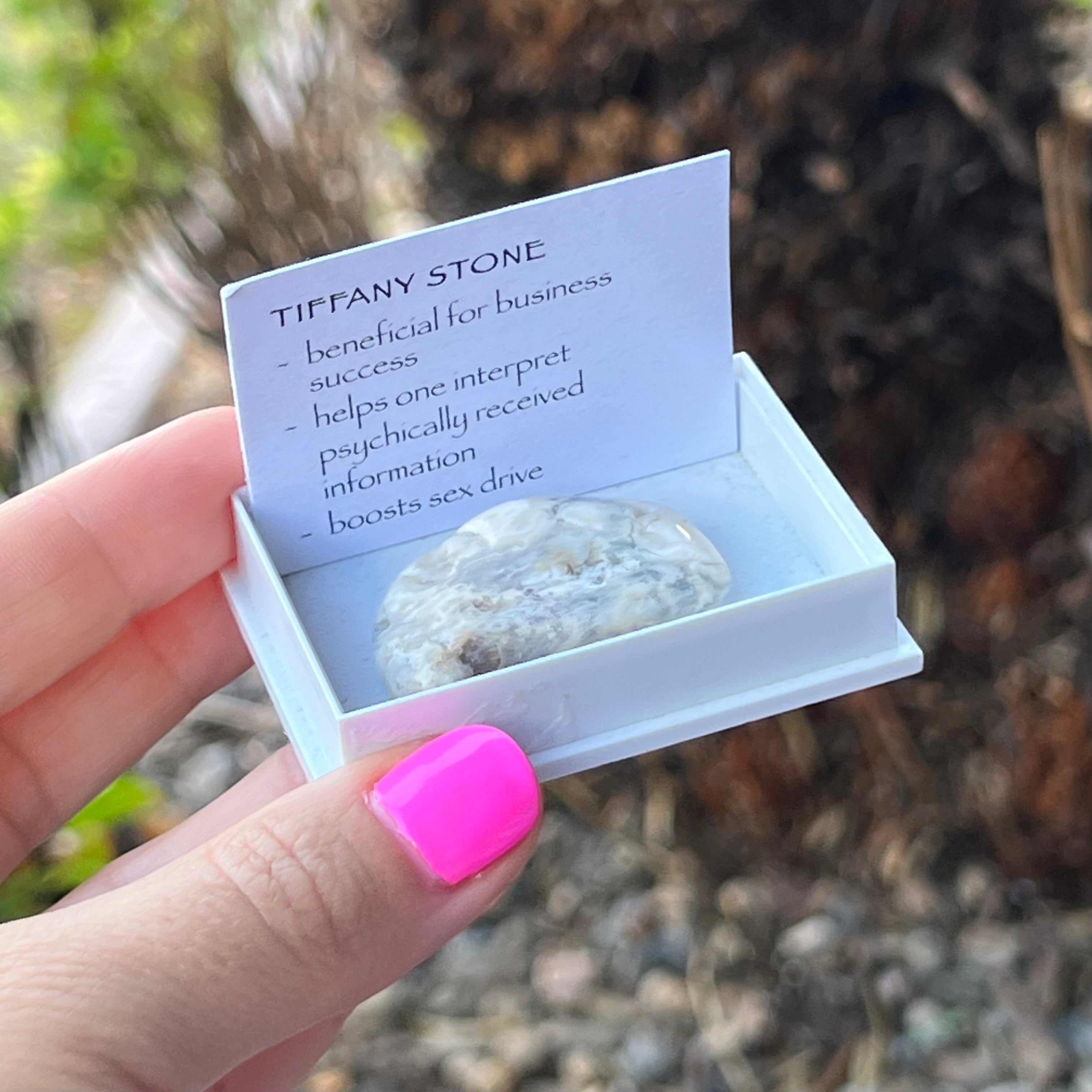 Tiffany Stone ~ Specialty Boxed Crystal