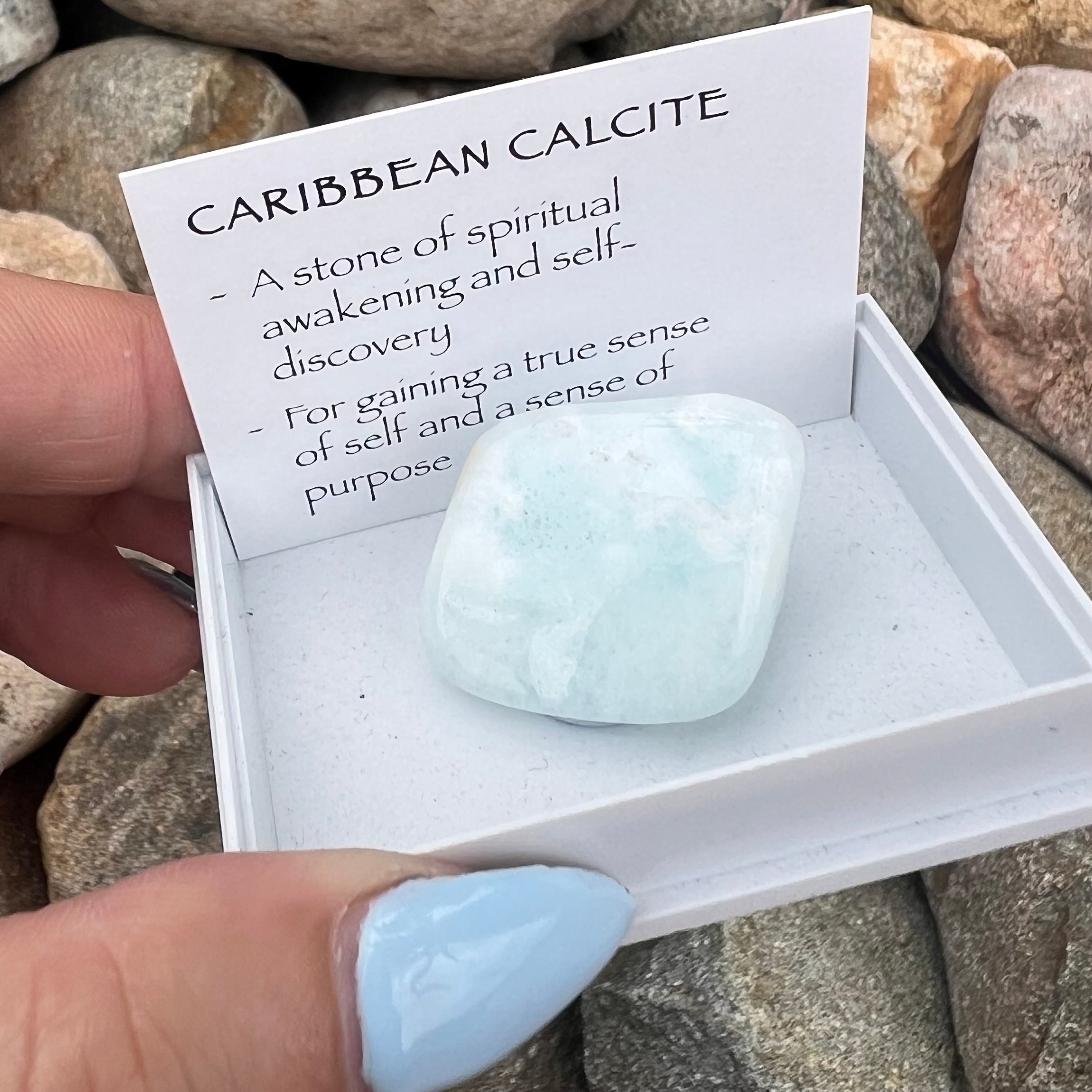 Caribbean Calcite ~ Specialty Boxed Crystal