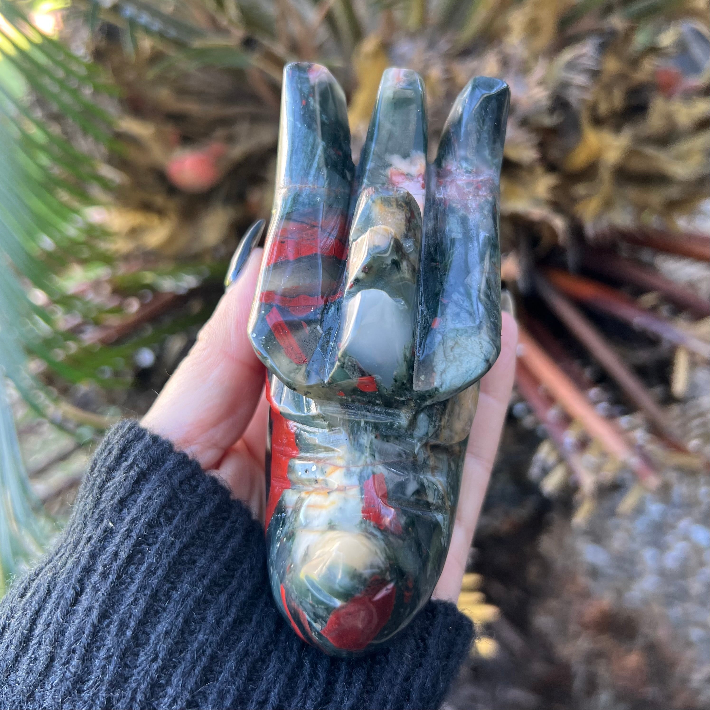 Blood Stone Dragon Head
