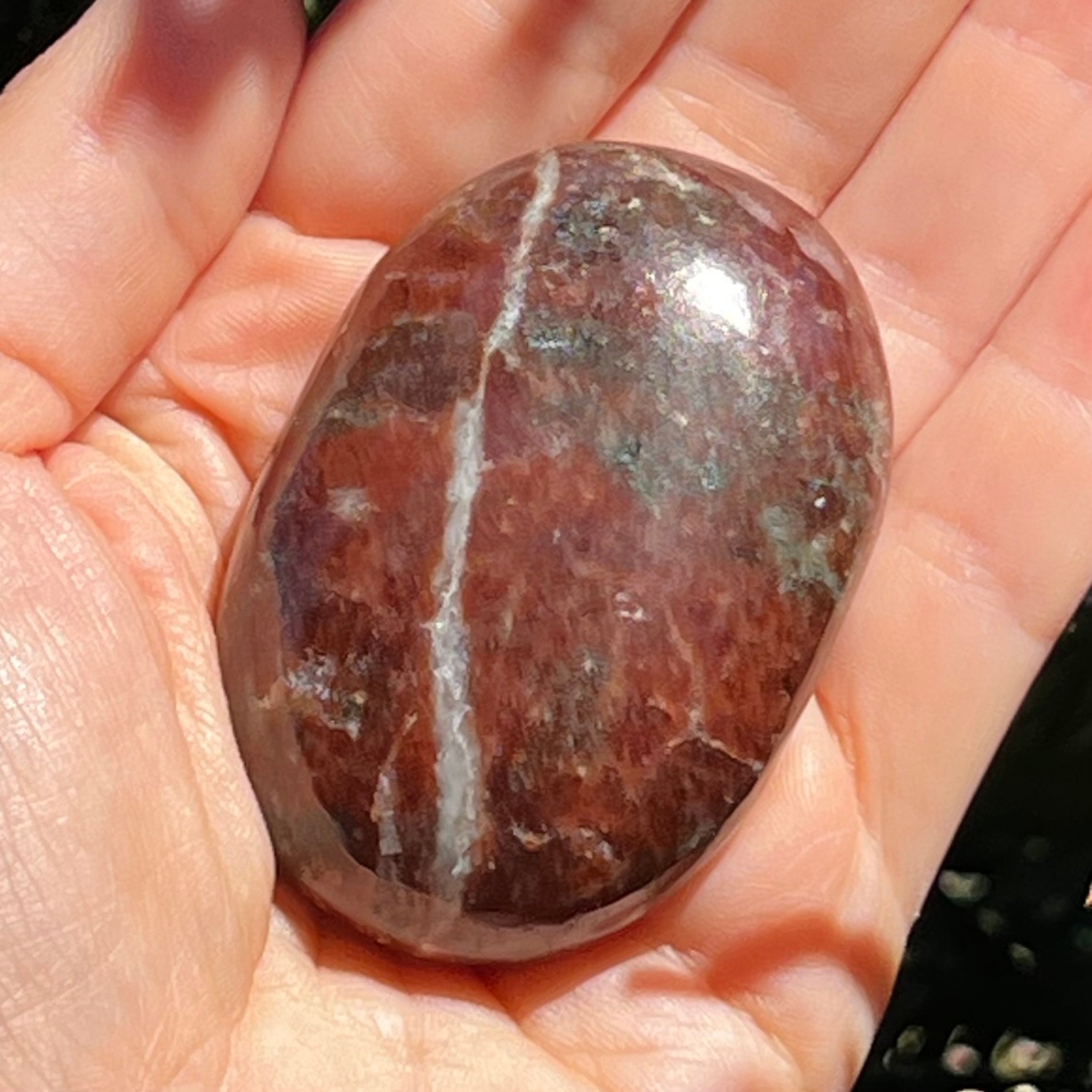 Garnet Palm Stone ~ 2
