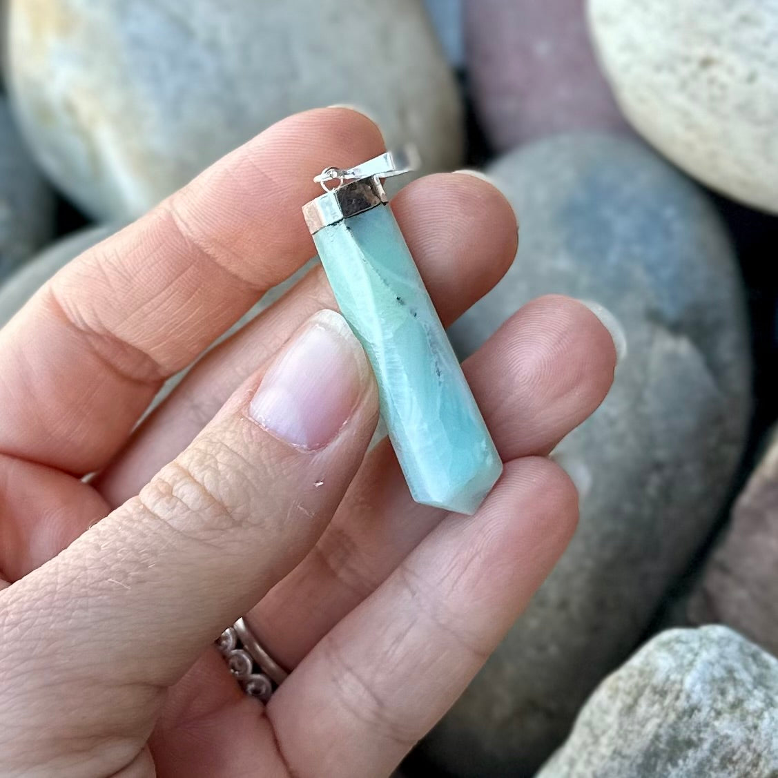 Caribbean Calcite Pendant