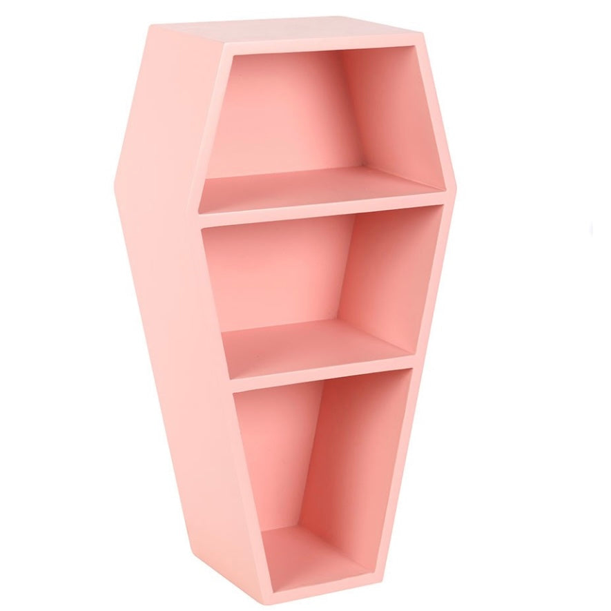 Pink Coffin Shelf ~ Shadow Box