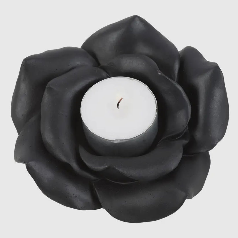 Black Rose ~ Gothic Candle Holder