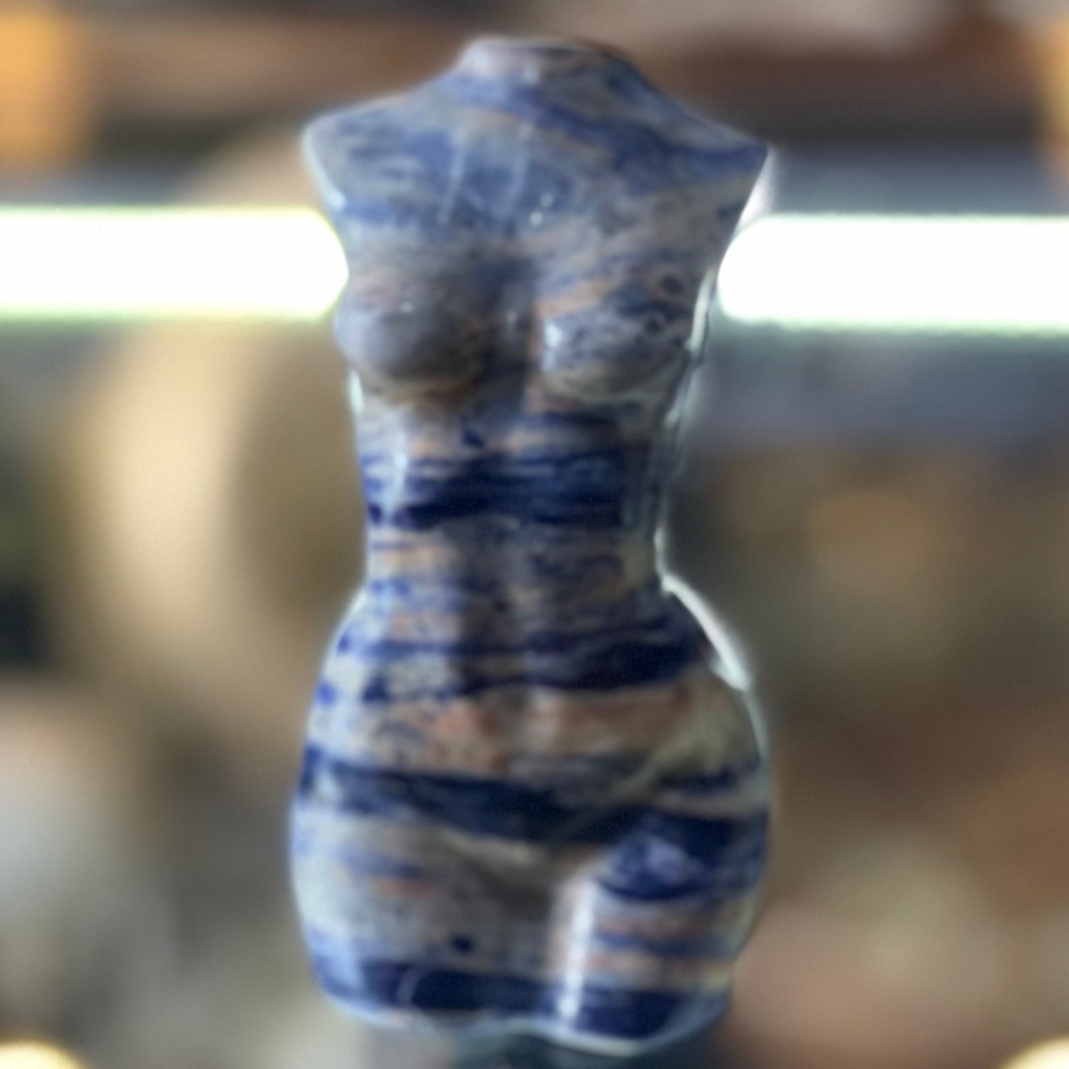 Sodalite Woman Lady Body Carving