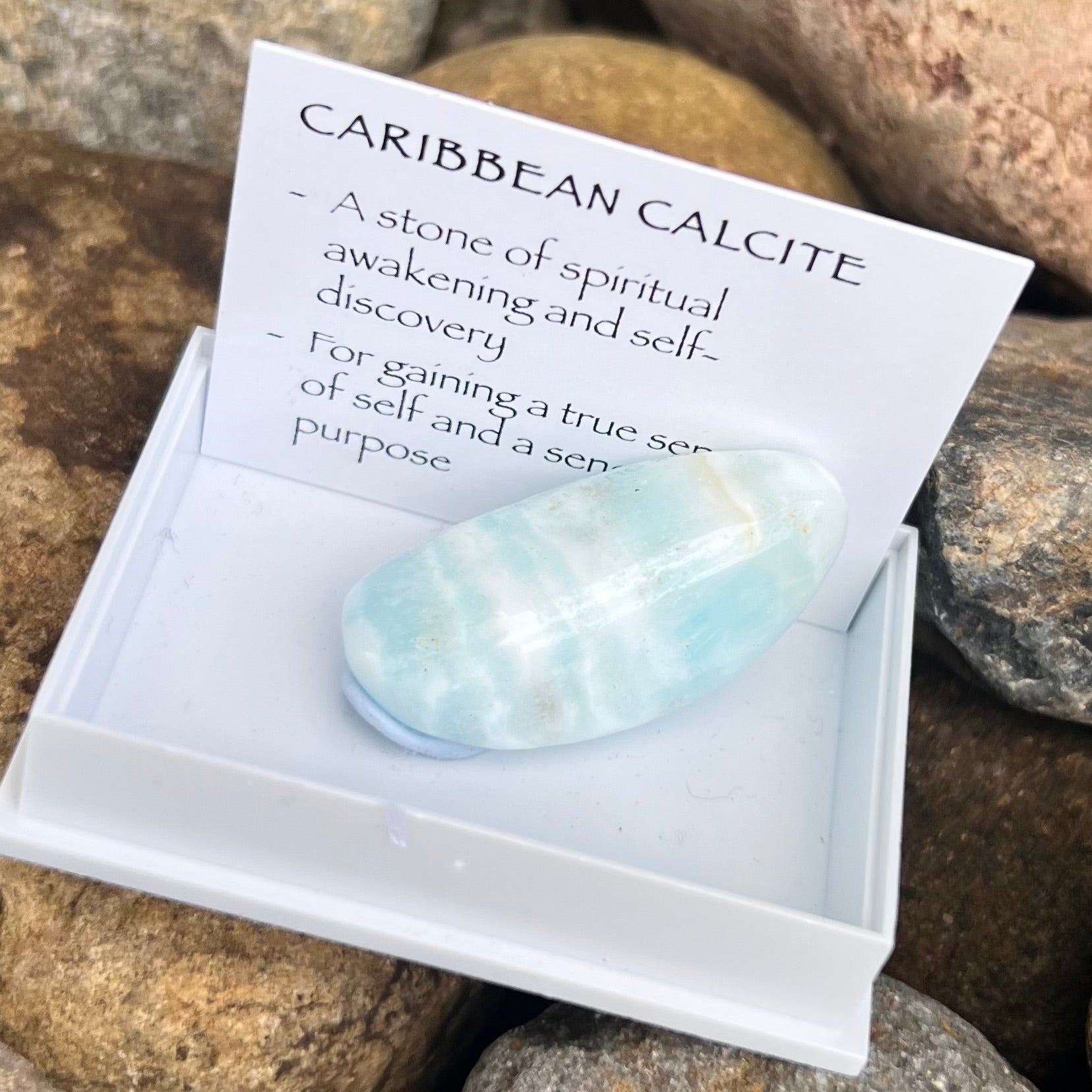 Caribbean Calcite ~ Specialty Boxed Crystal
