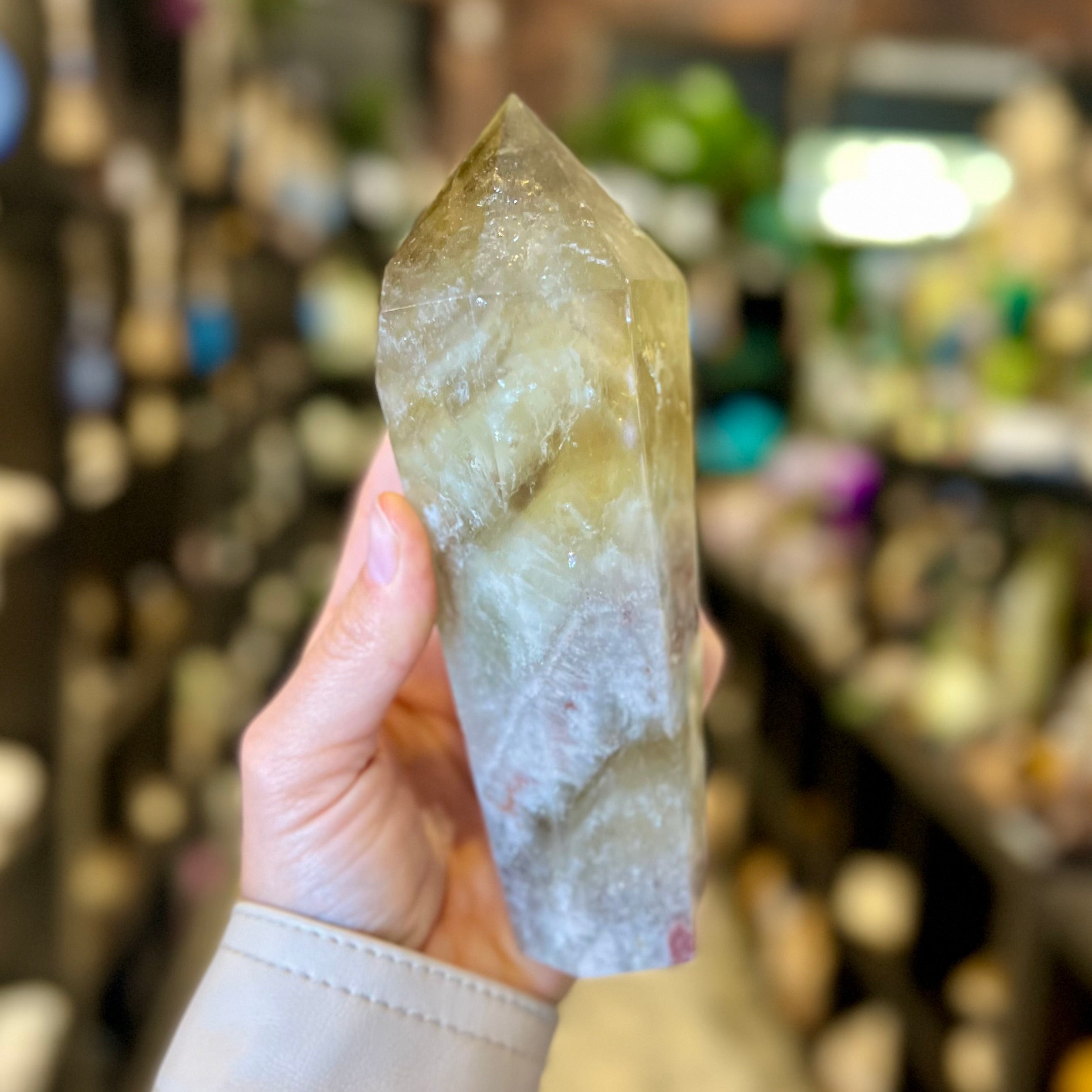 Rose Quartz Double Terminator Wand