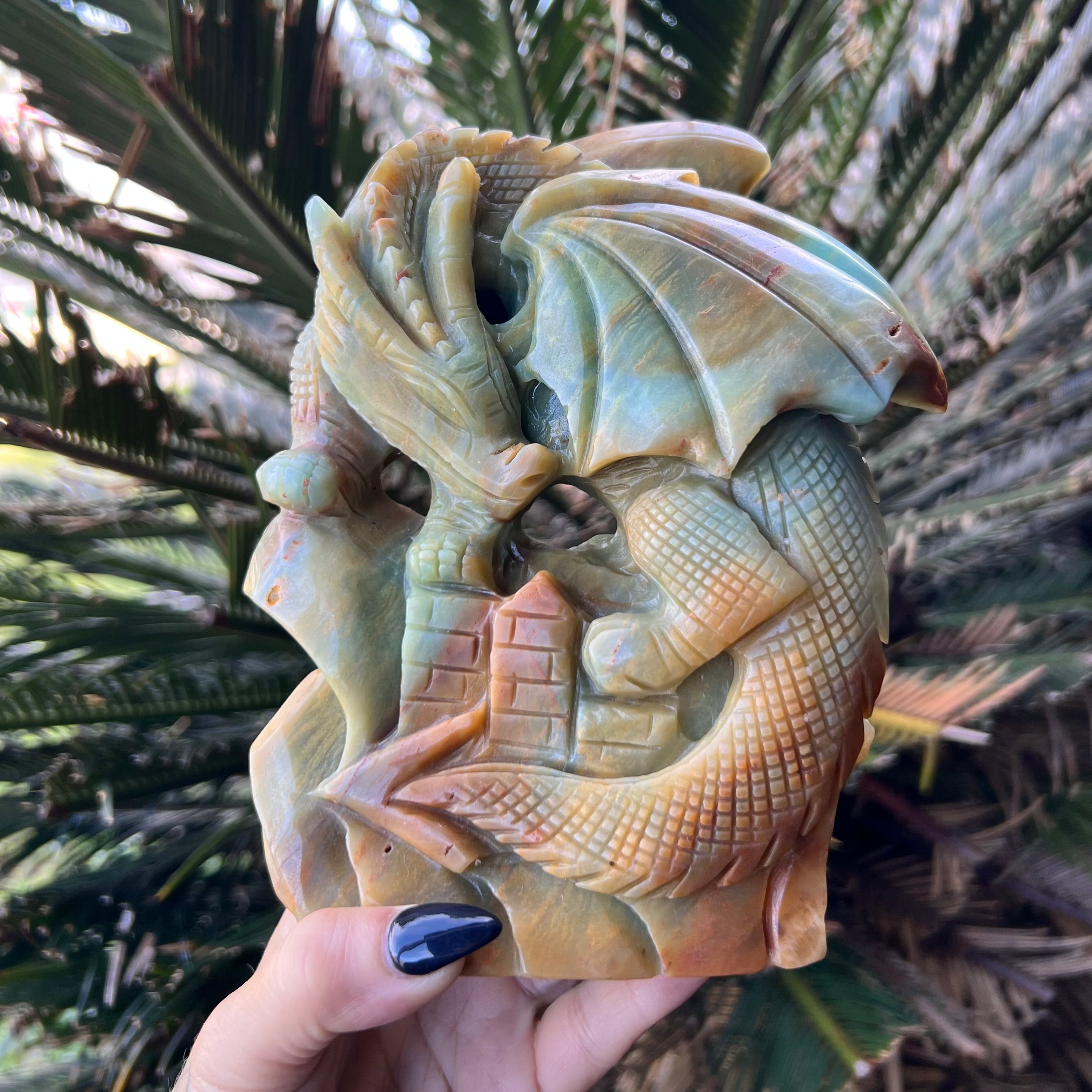 Dragon Carving ~ Caribbean Calcite