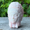 Indian Head Carving ~ Pink Opal (3)