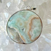 Round Caribbean Calcite Pendant