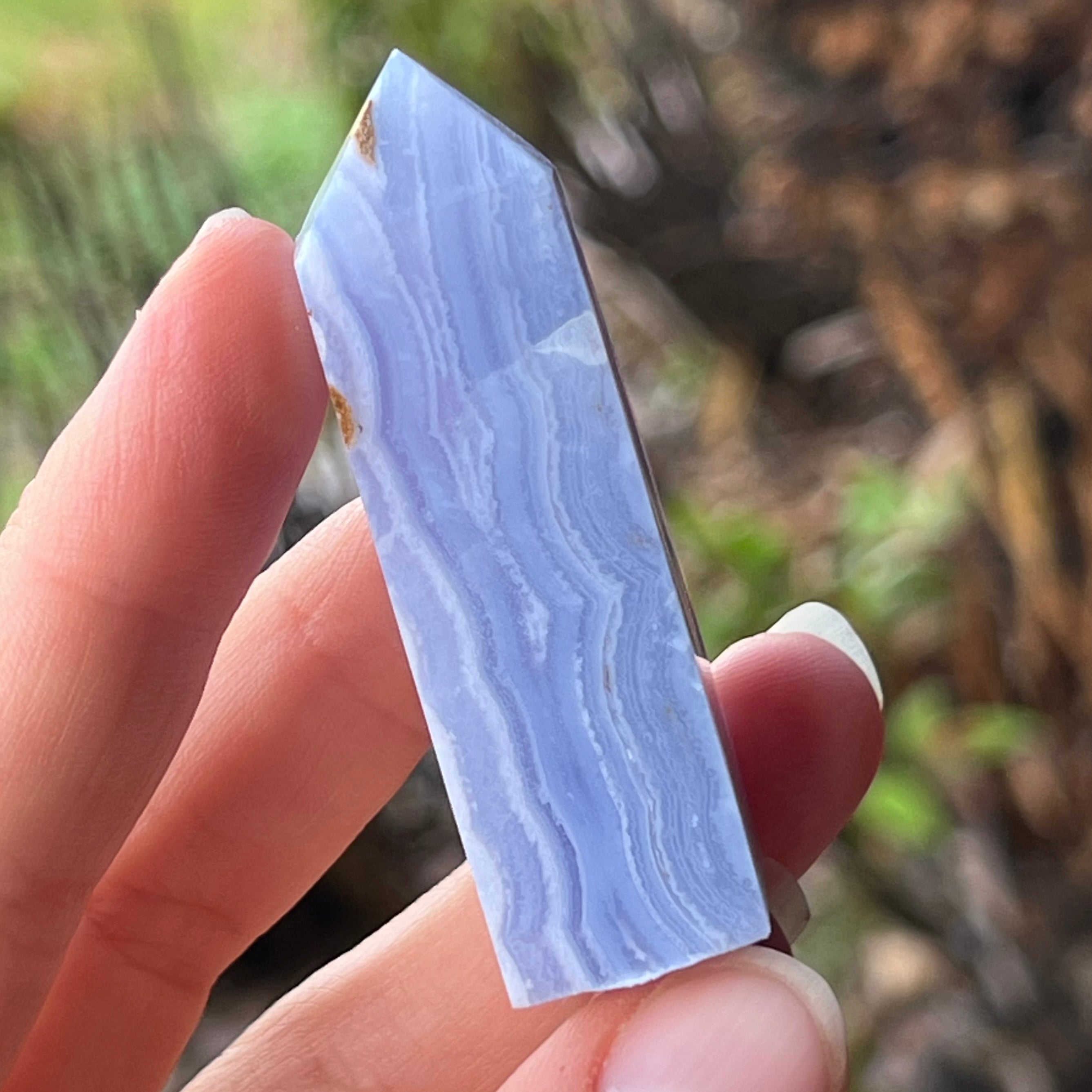 Blue Lace Agate Tower