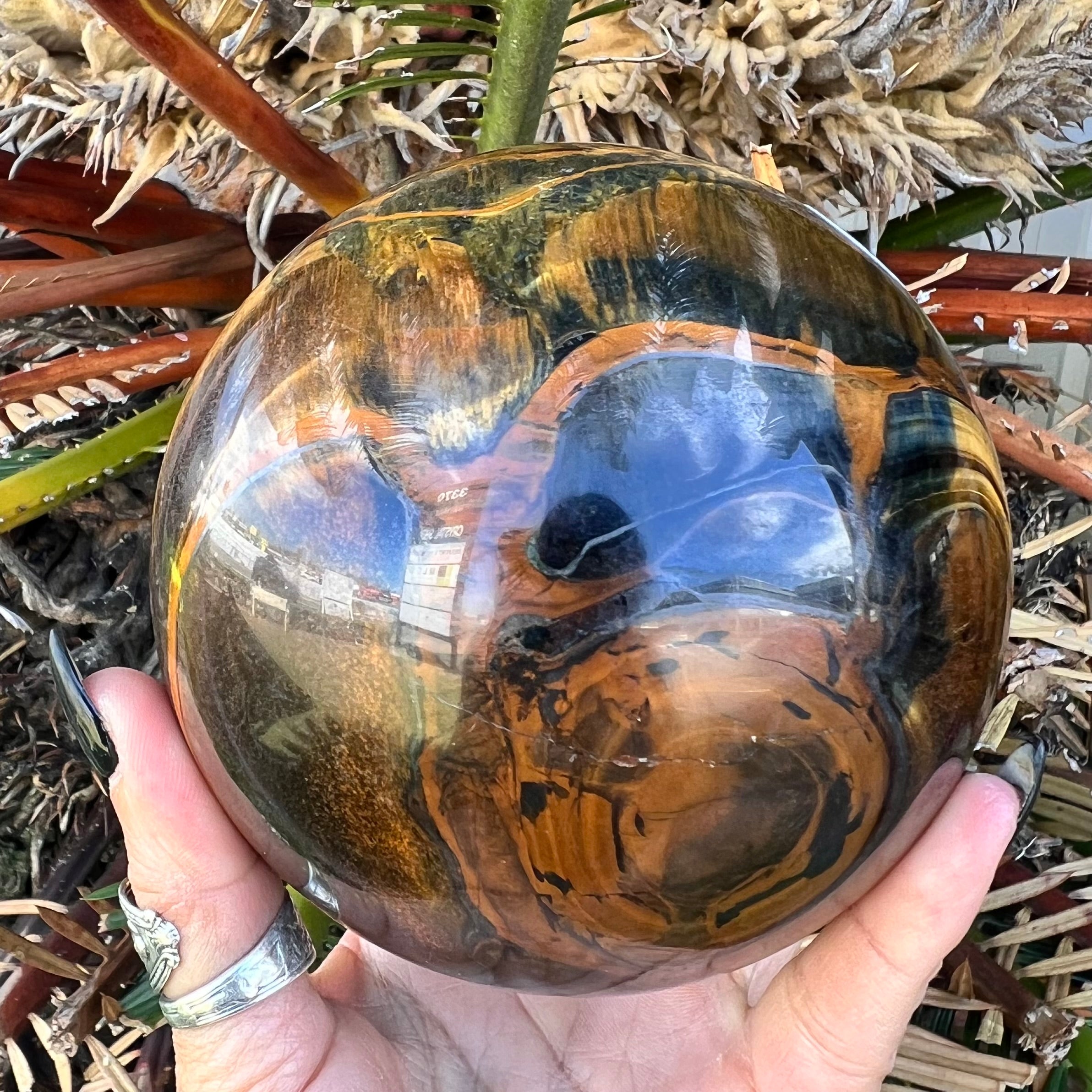 Tiger Eye Sphere