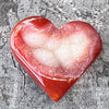Carnelian Geode Heart ~ 9