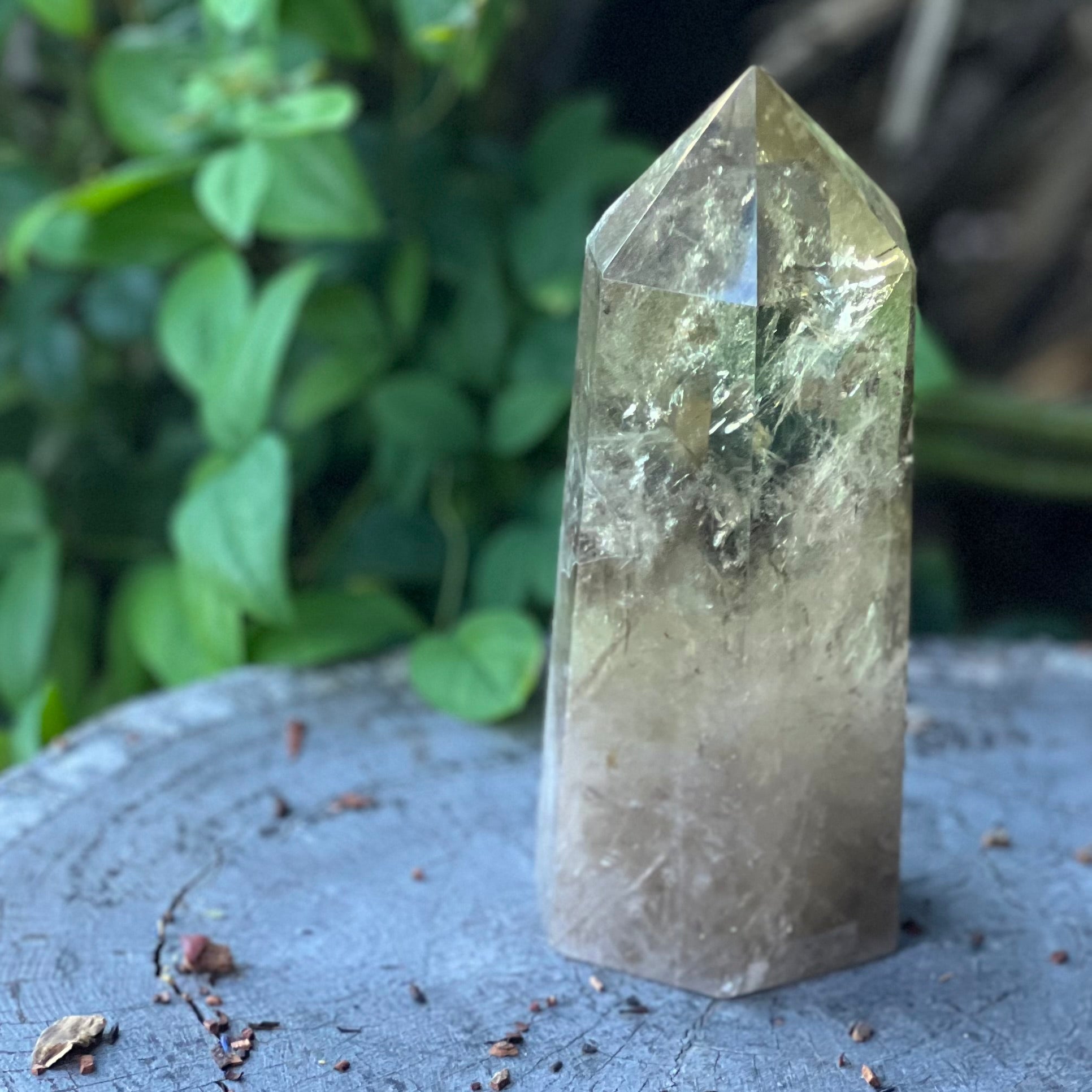 Smoky Citrine Quartz Generator Tower