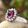 Rhodonite Garnet Sterling Silver Ring ~ Size 7