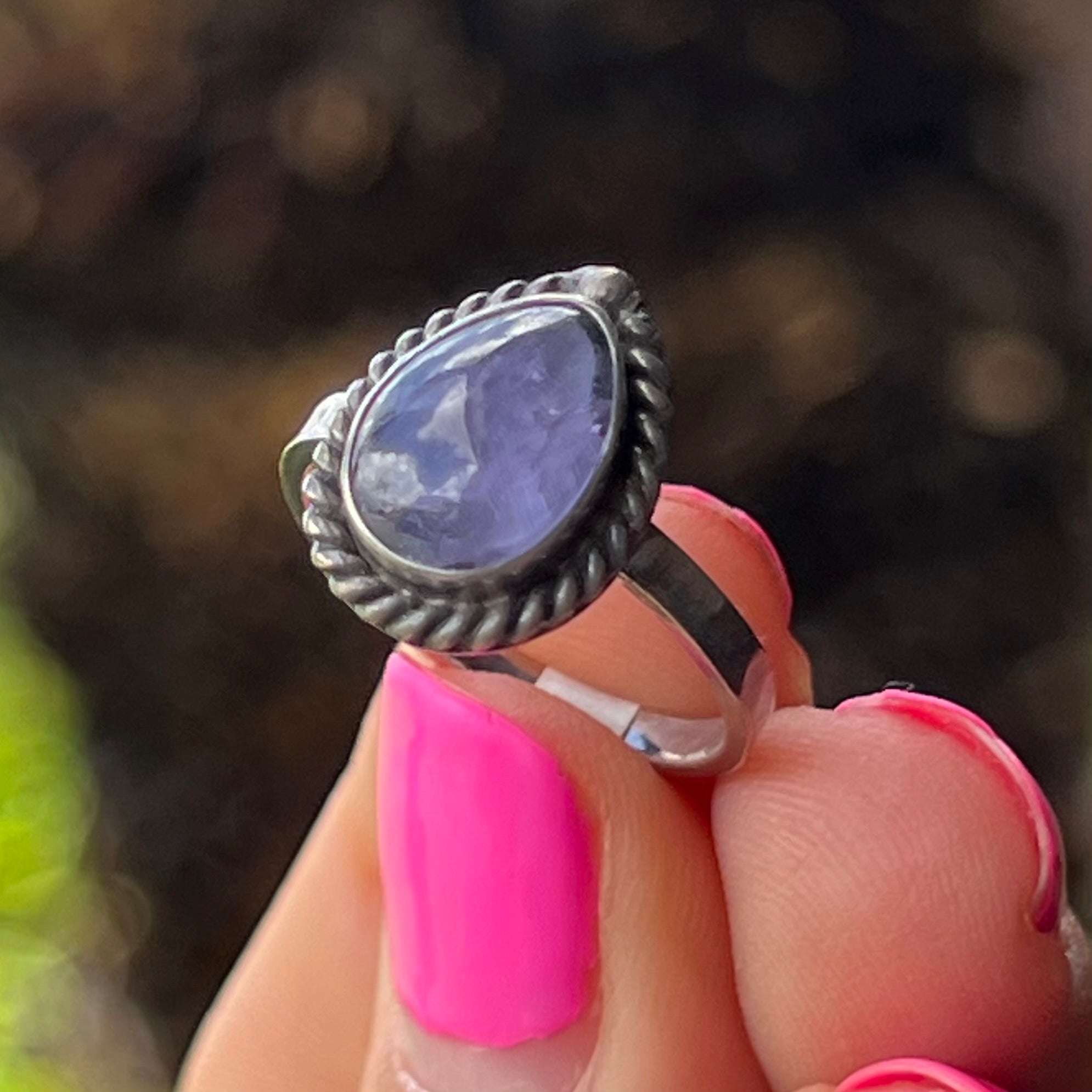 Amethyst Sterling Silver Ring ~ 6