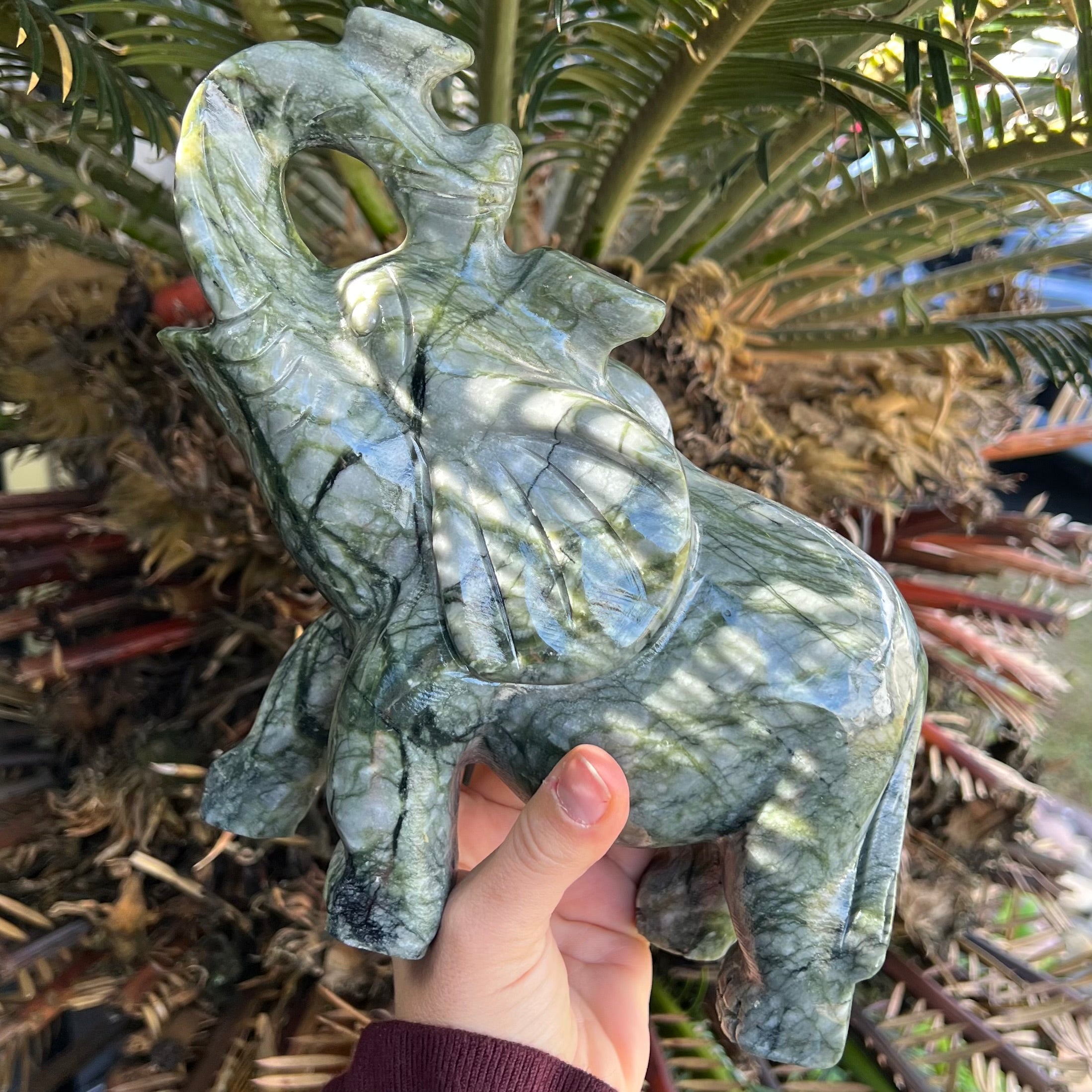 Afghanistan Jade Lucky Elephant Carving