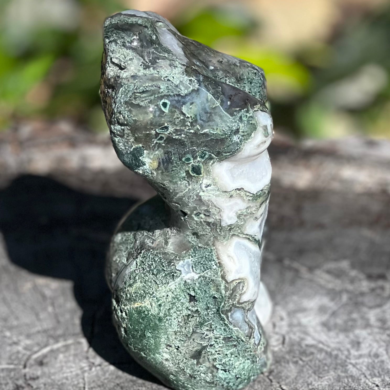 Moss Agate ~ Gaia Goddess ~ Mother Earth (1)