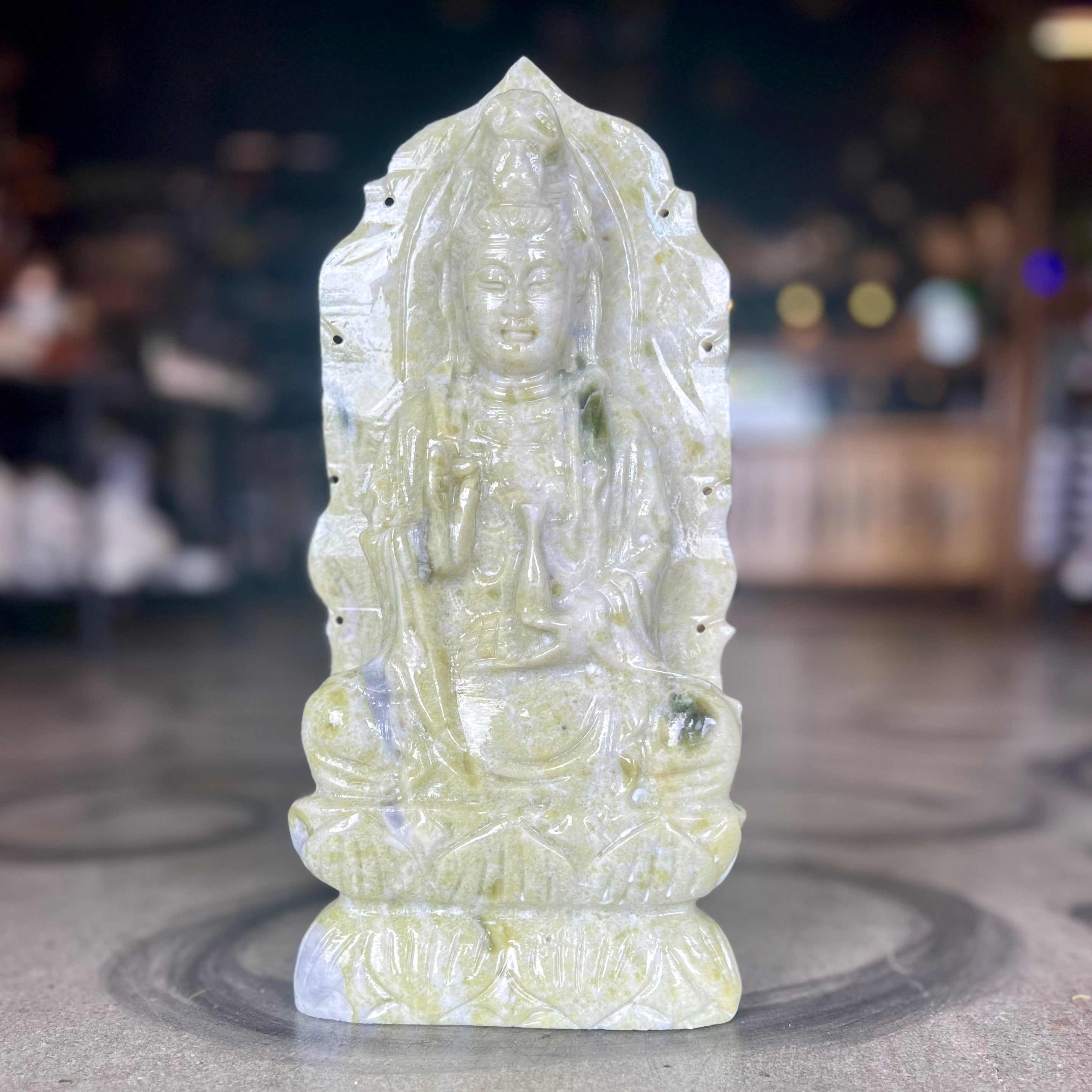 Guan Yin New Jade Goddess Carving