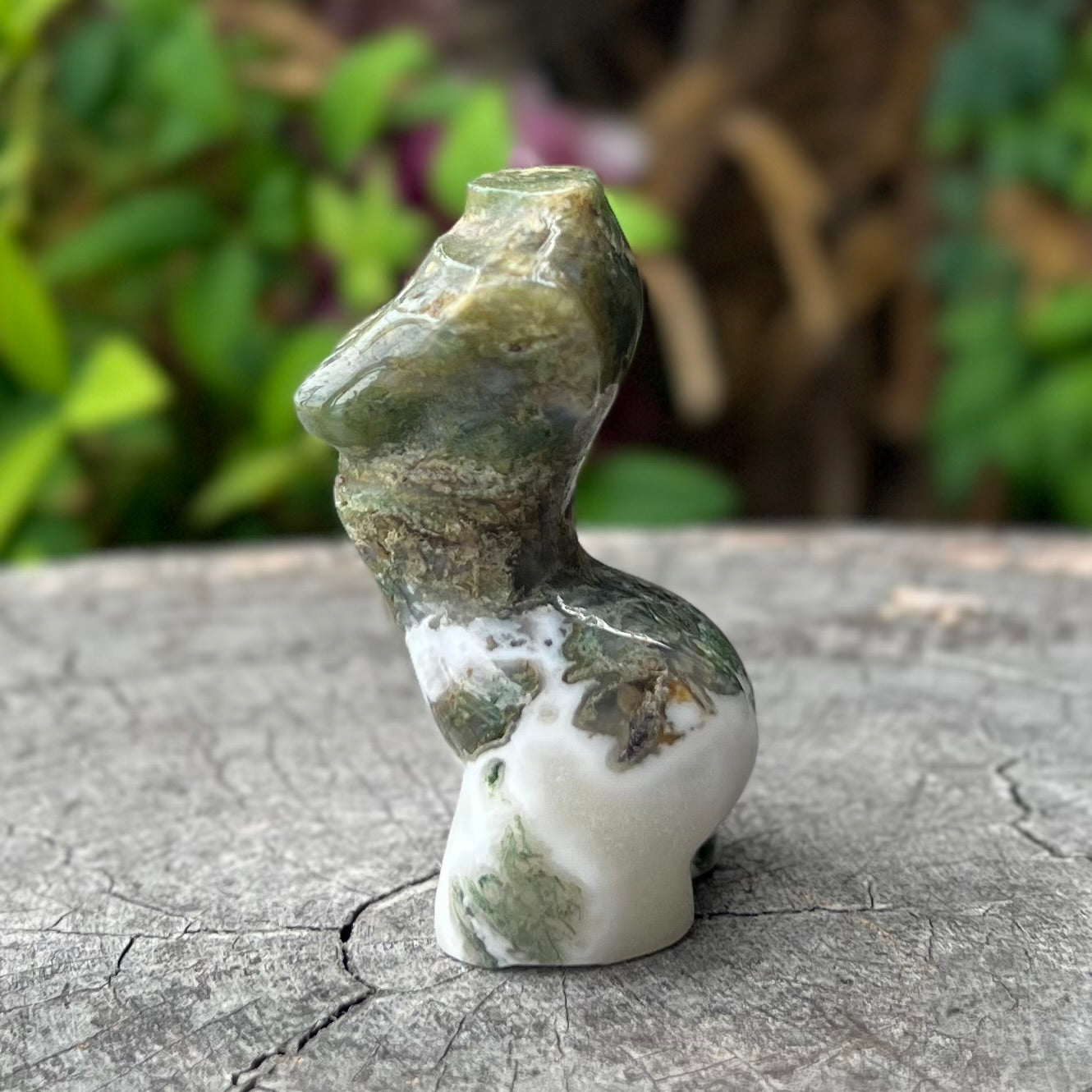 Moss Agate Goddess ~ Mini Lady Body (4)