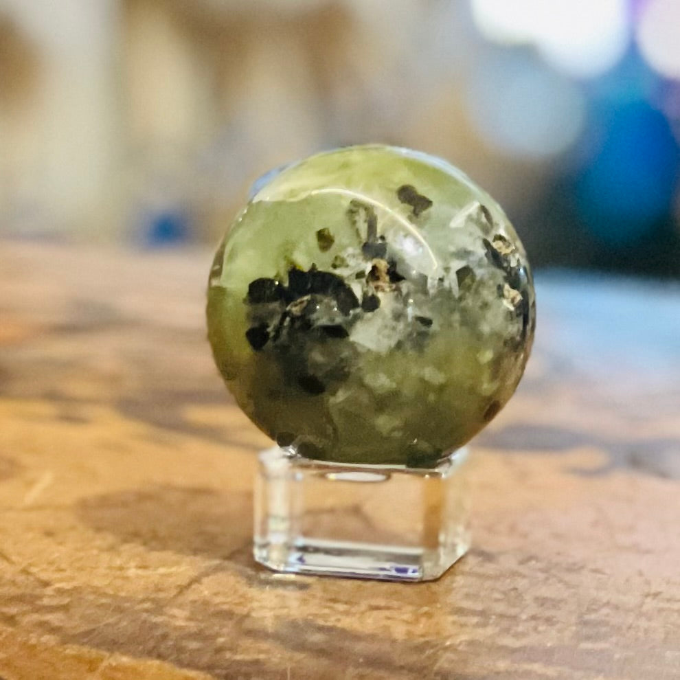 Prehnite Protection Sphere