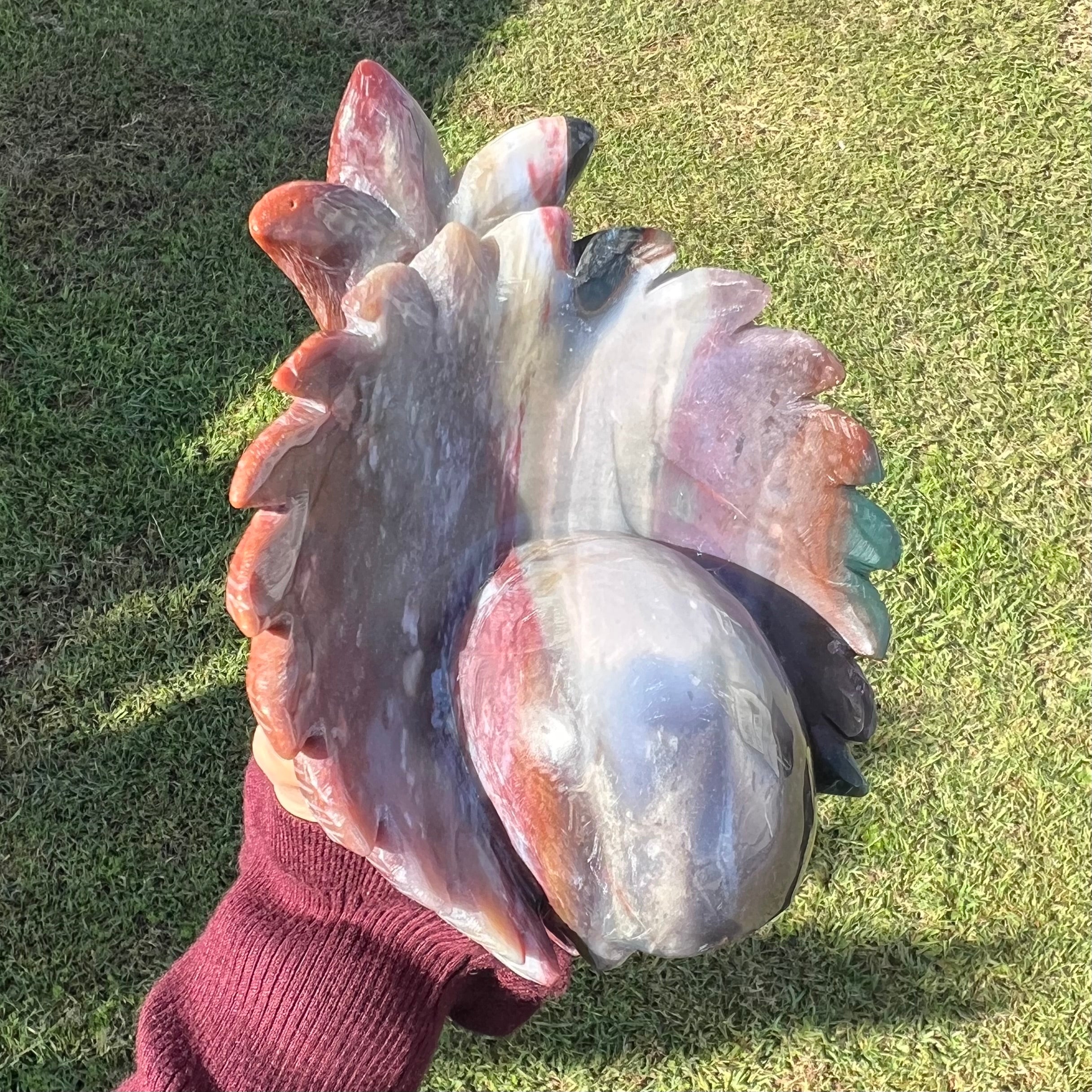 Ocean Jasper Tribal Guardian Skull