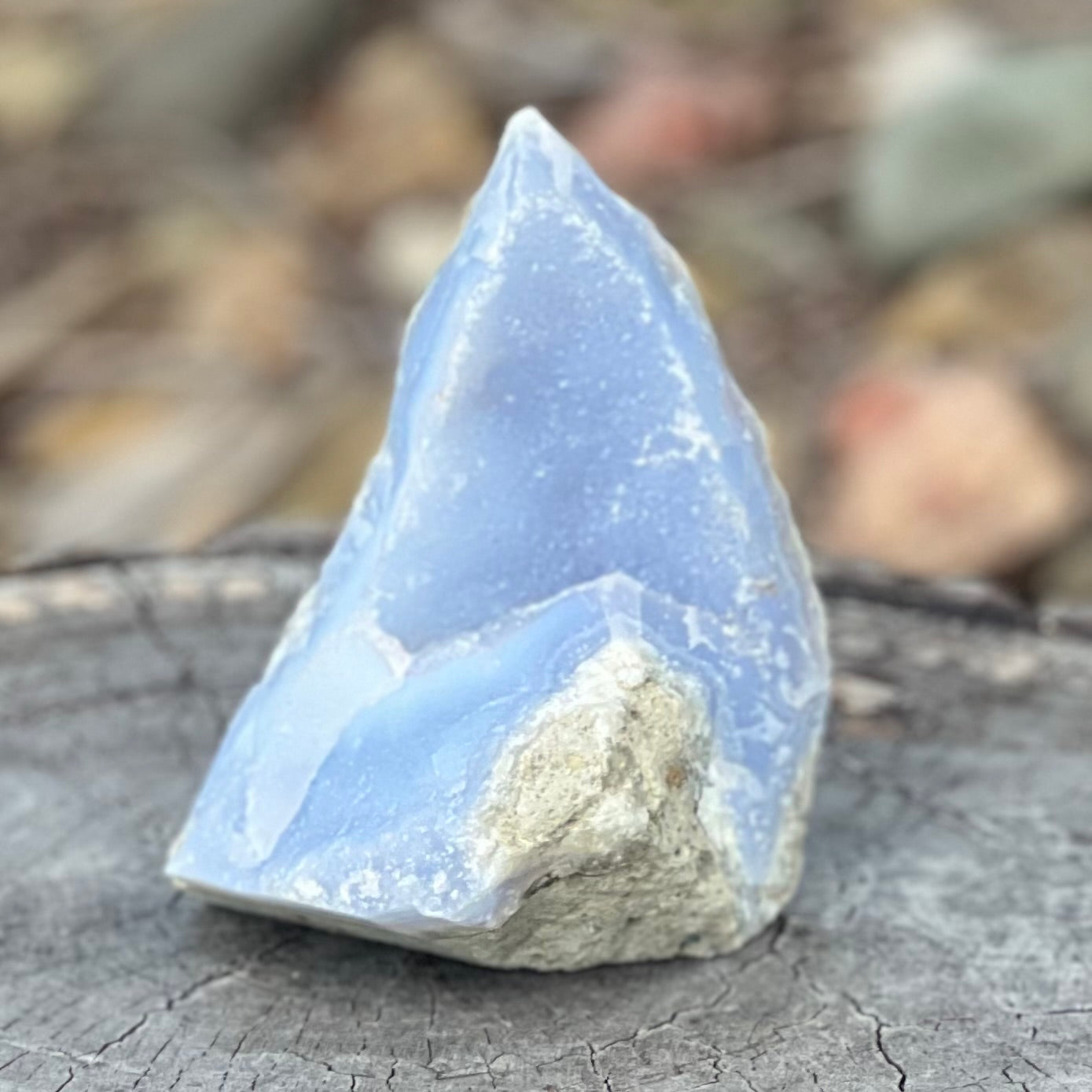 Raw Blue Lace Agate Geode