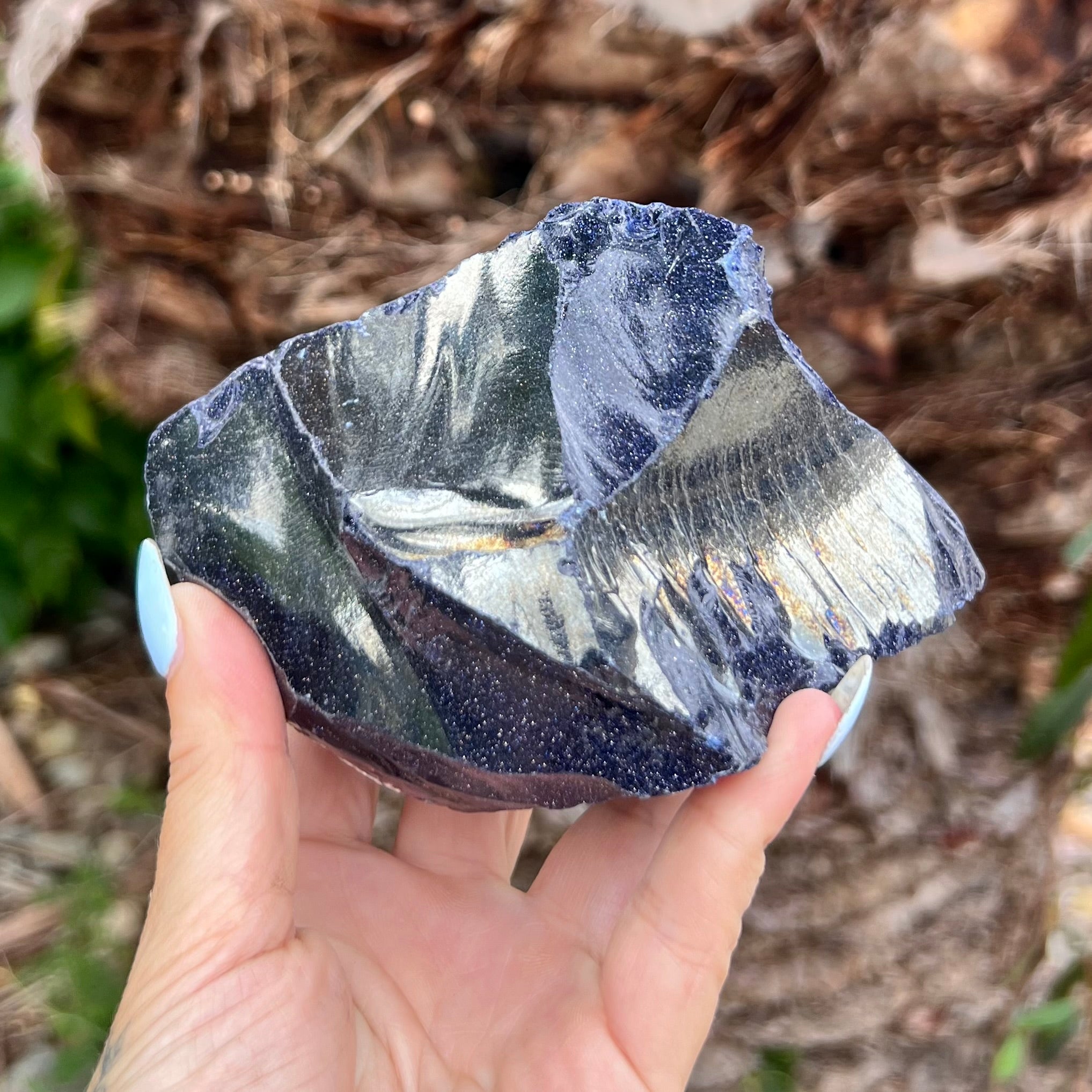 Blue GoldStone Chunk (1)