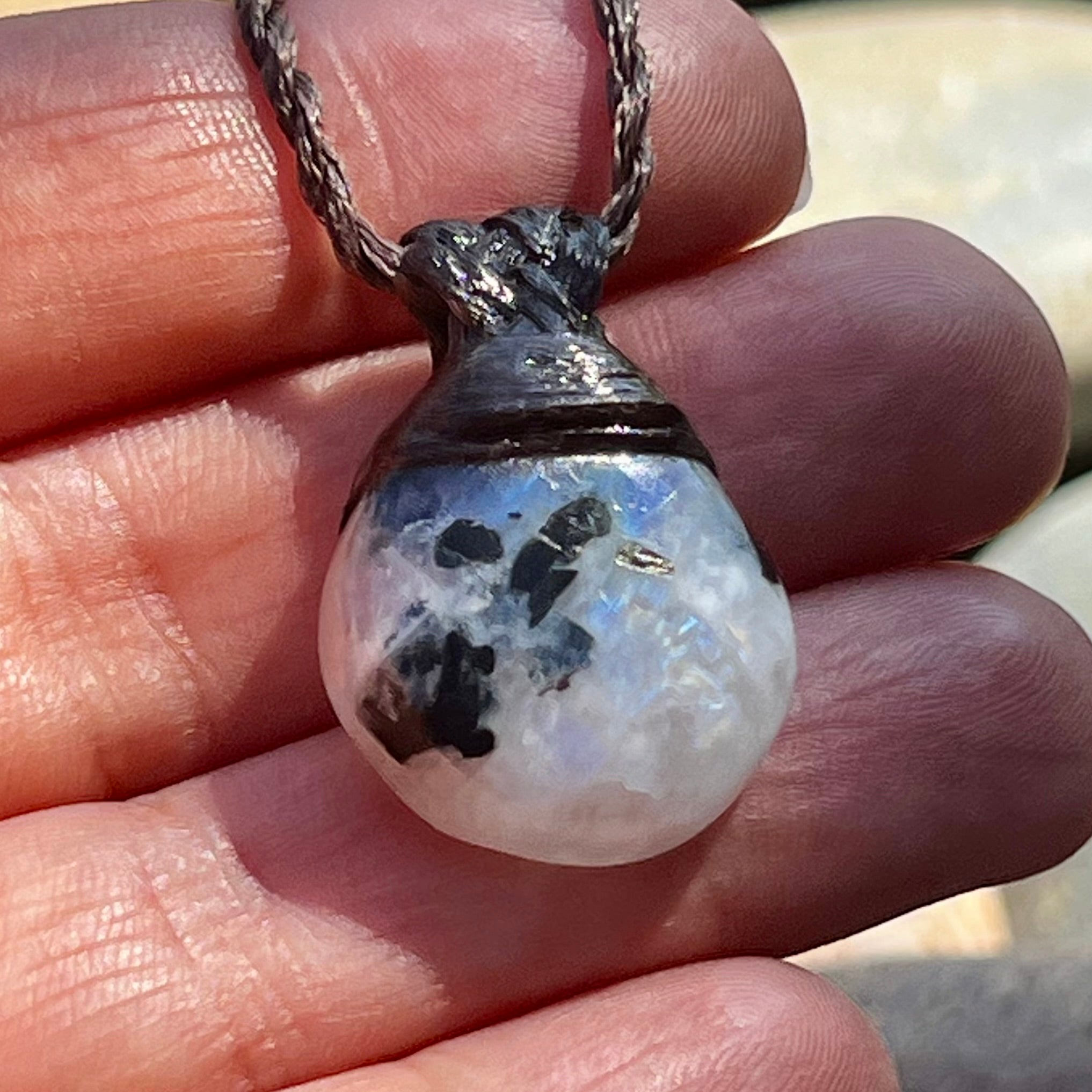 Muse Medicine ~ Rainbow Moonstone ~ Guiding Talisman