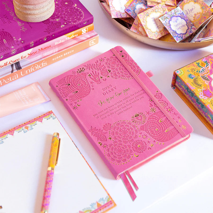 Intrinsic 2025 Diary Planner | The Year for You - Rose Quartz Pink