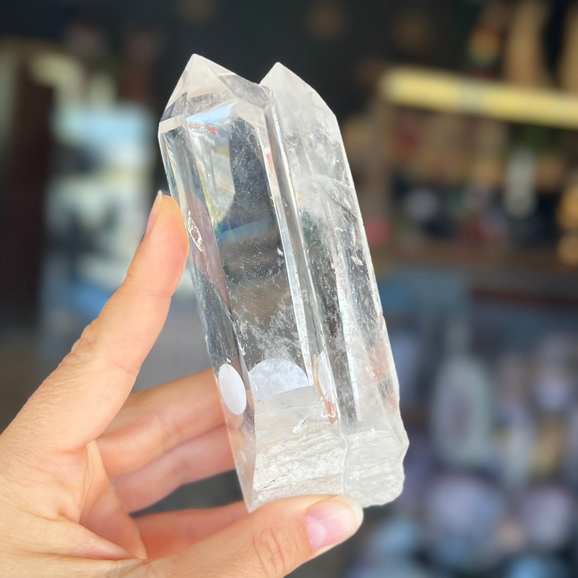 Clear Quartz Twin Flame Point