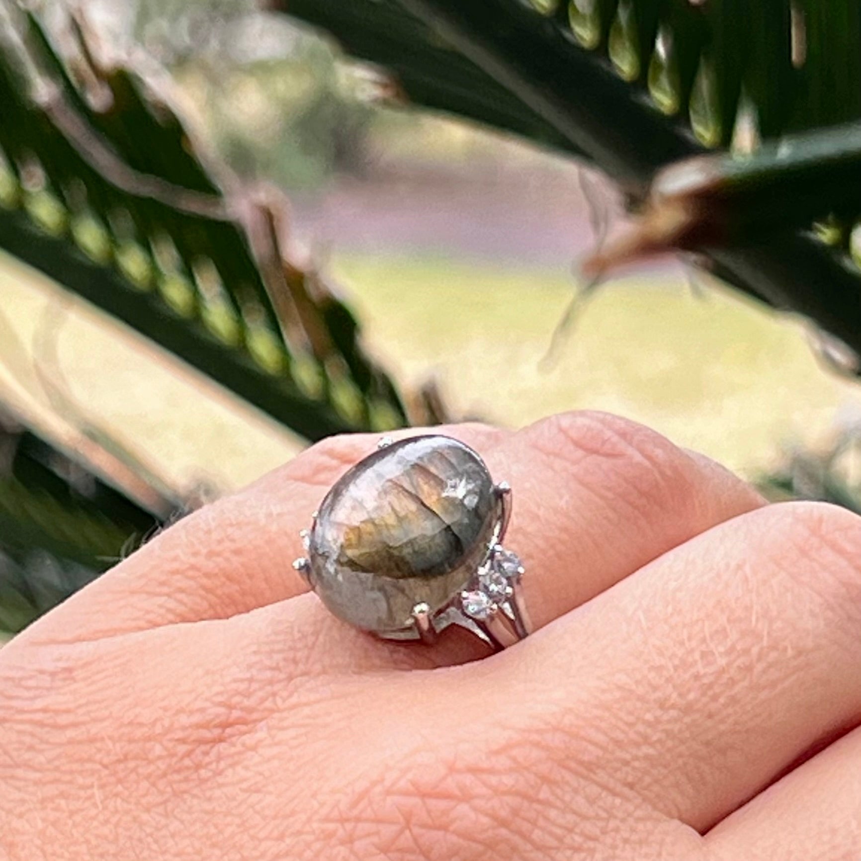 Labradorite ~ Sterling Silver Ring ~ Size 6