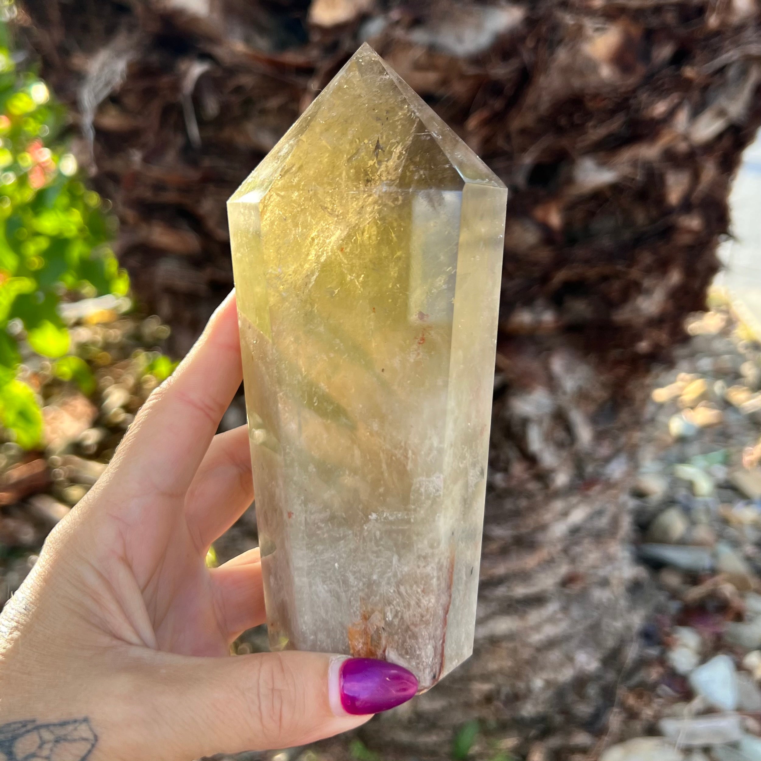 Smoky Citrine Quartz Generator Tower