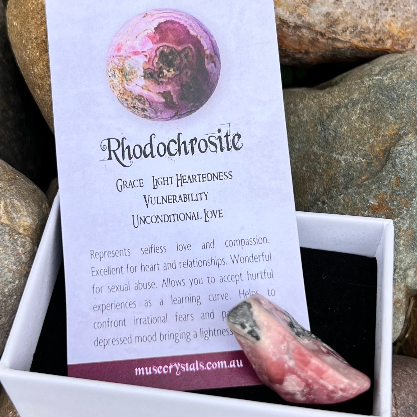 Rhodochrosite ~ Specialty Boxed Crystal