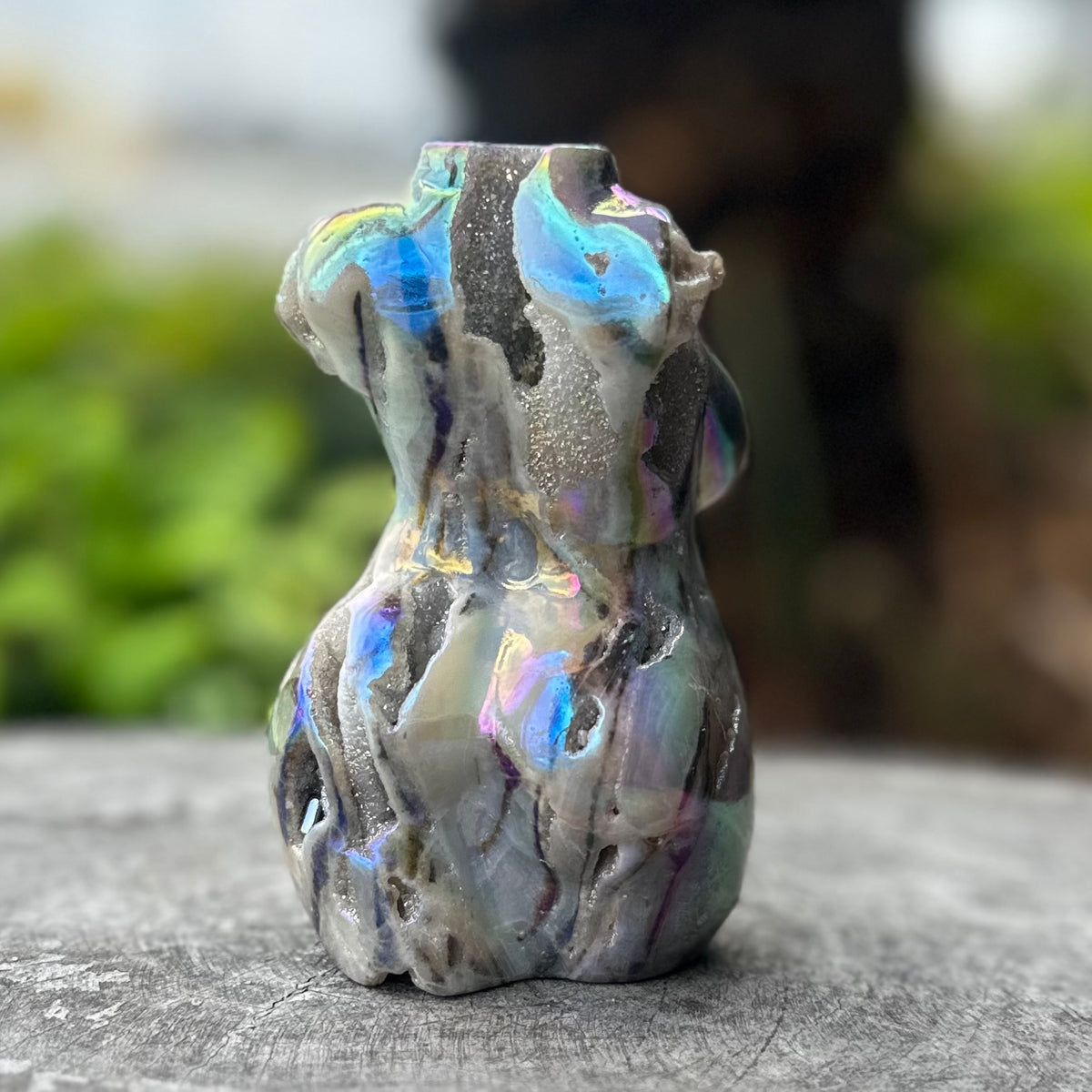 Electroplated Sphalerite
 ~ Lady Body Carving