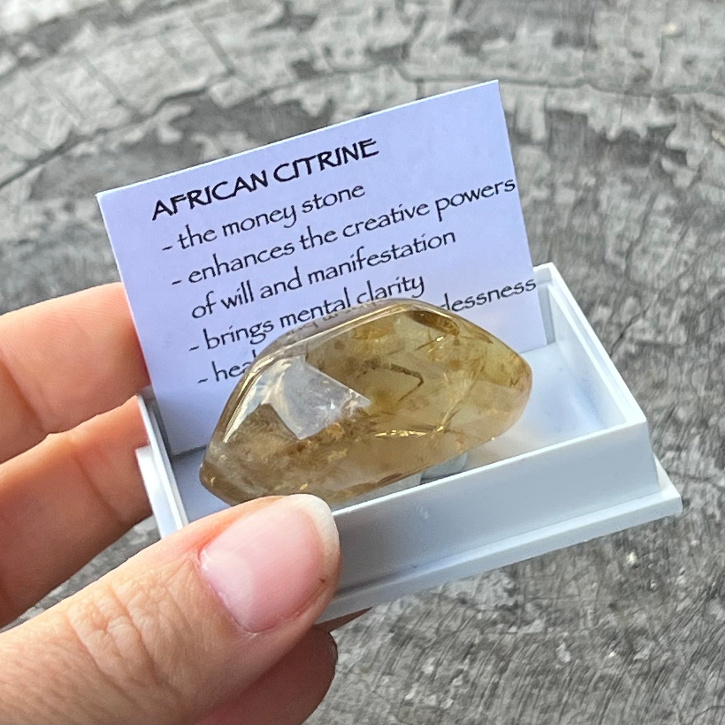 African Citrine ~ Specialty Boxed Crystal