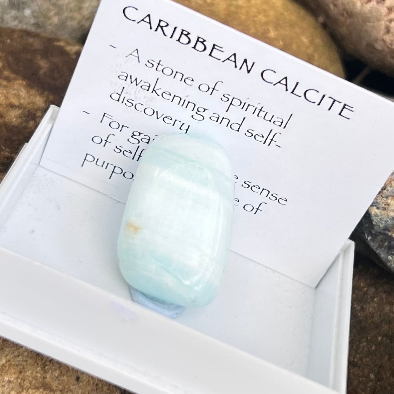 Caribbean Calcite ~ Specialty Boxed Crystal