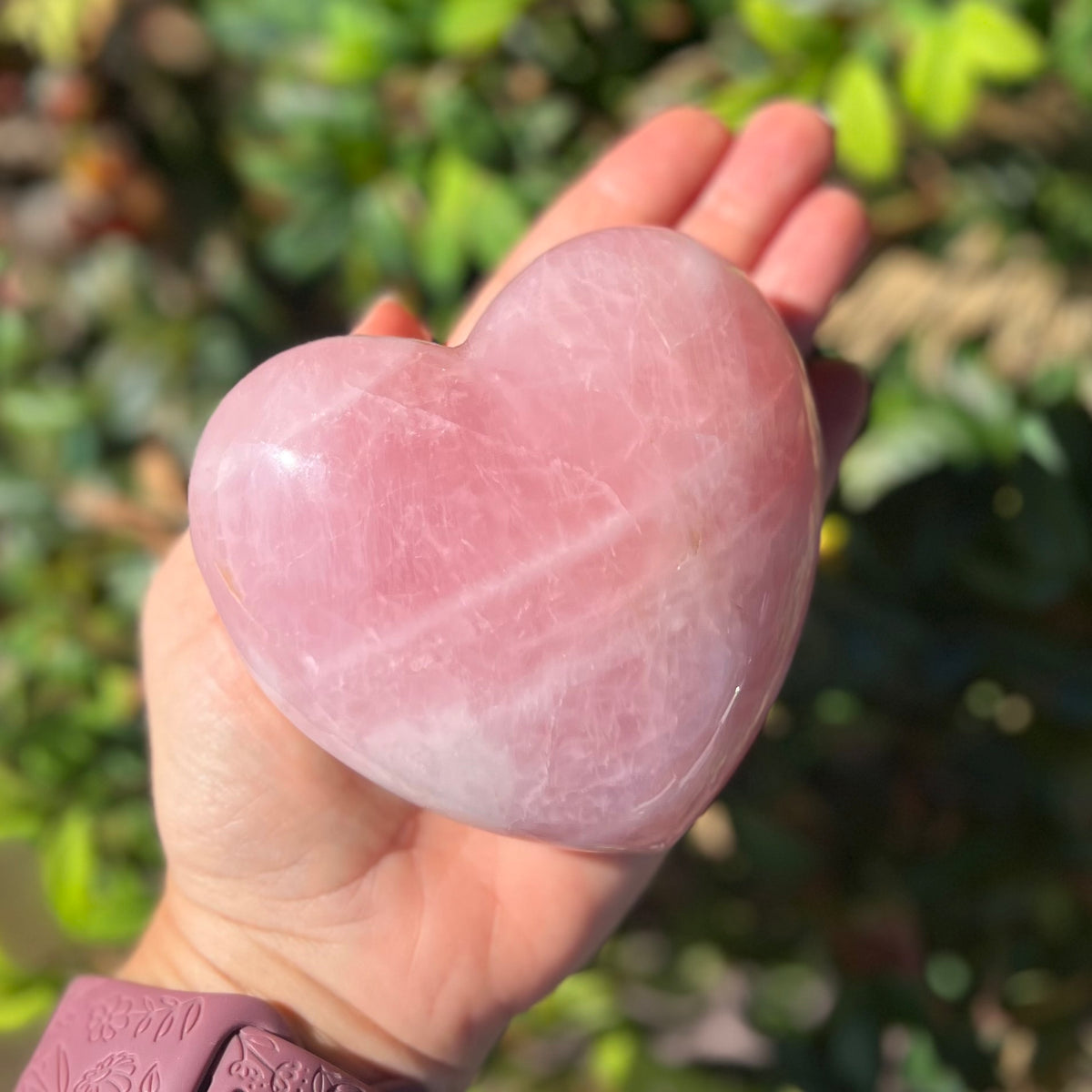 Rose Quartz Large Heart