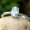 Aquamarine Sterling Silver - size 7