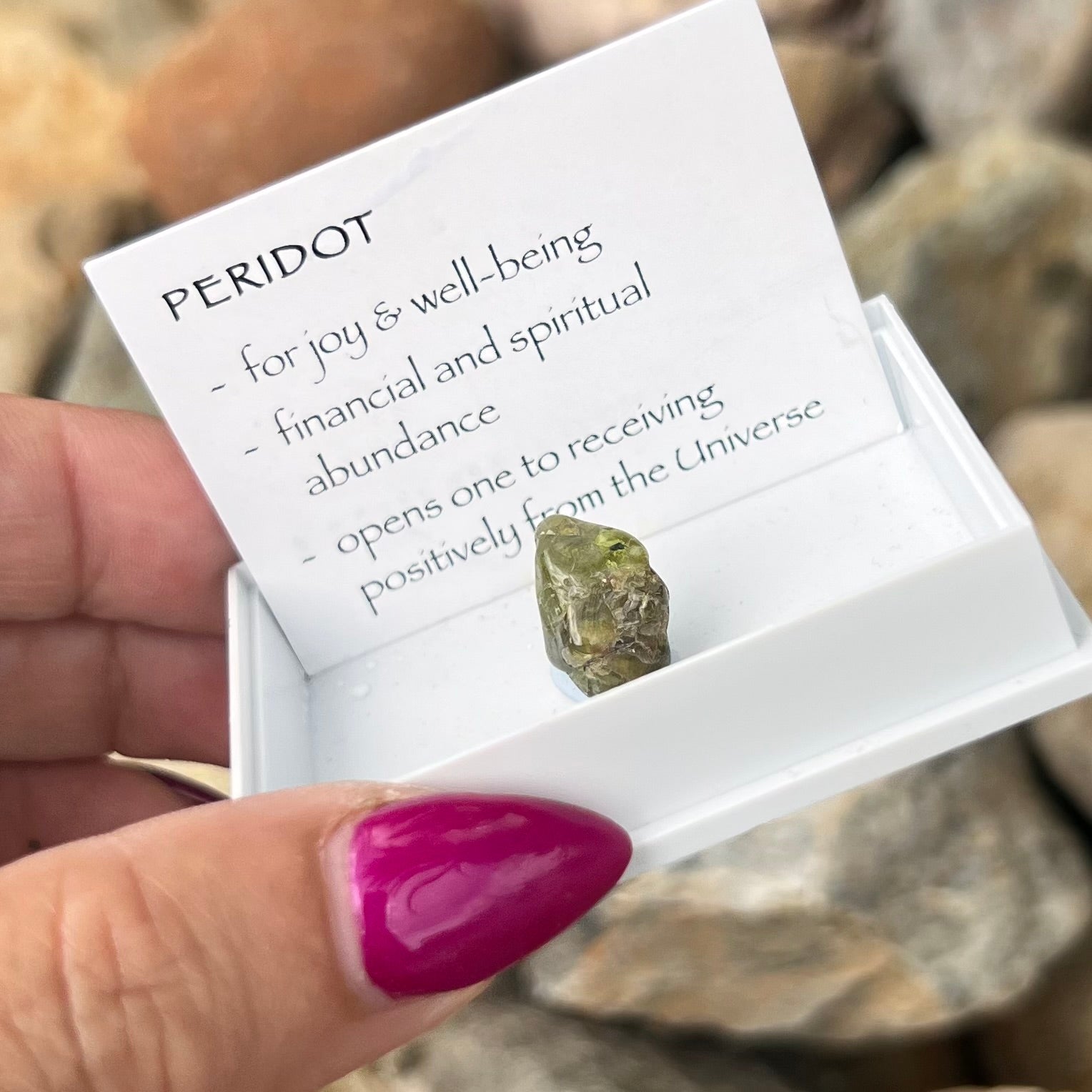 Peridot ~ Specialty Boxed Crystal