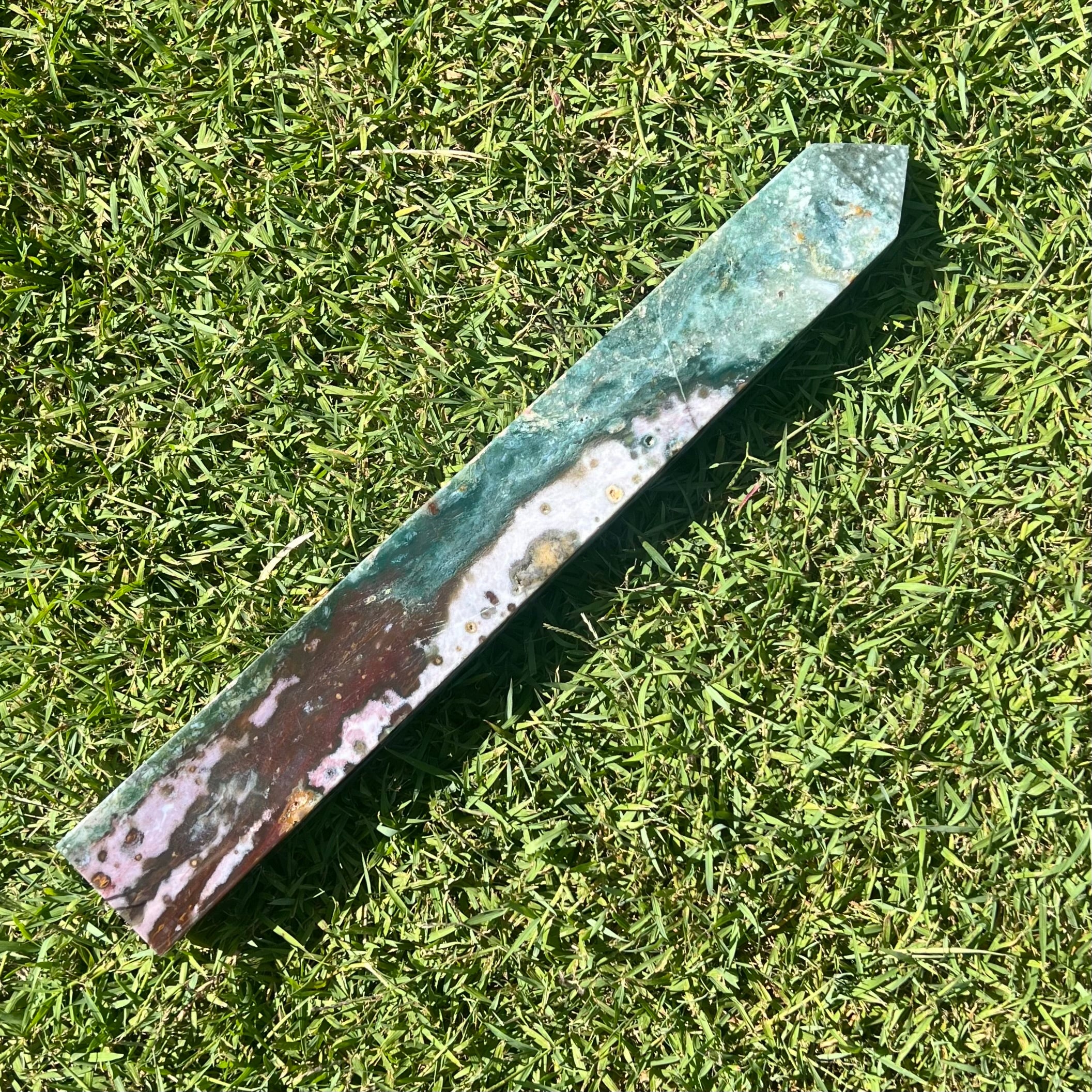 Rich Red Ocean Jasper Large Tower