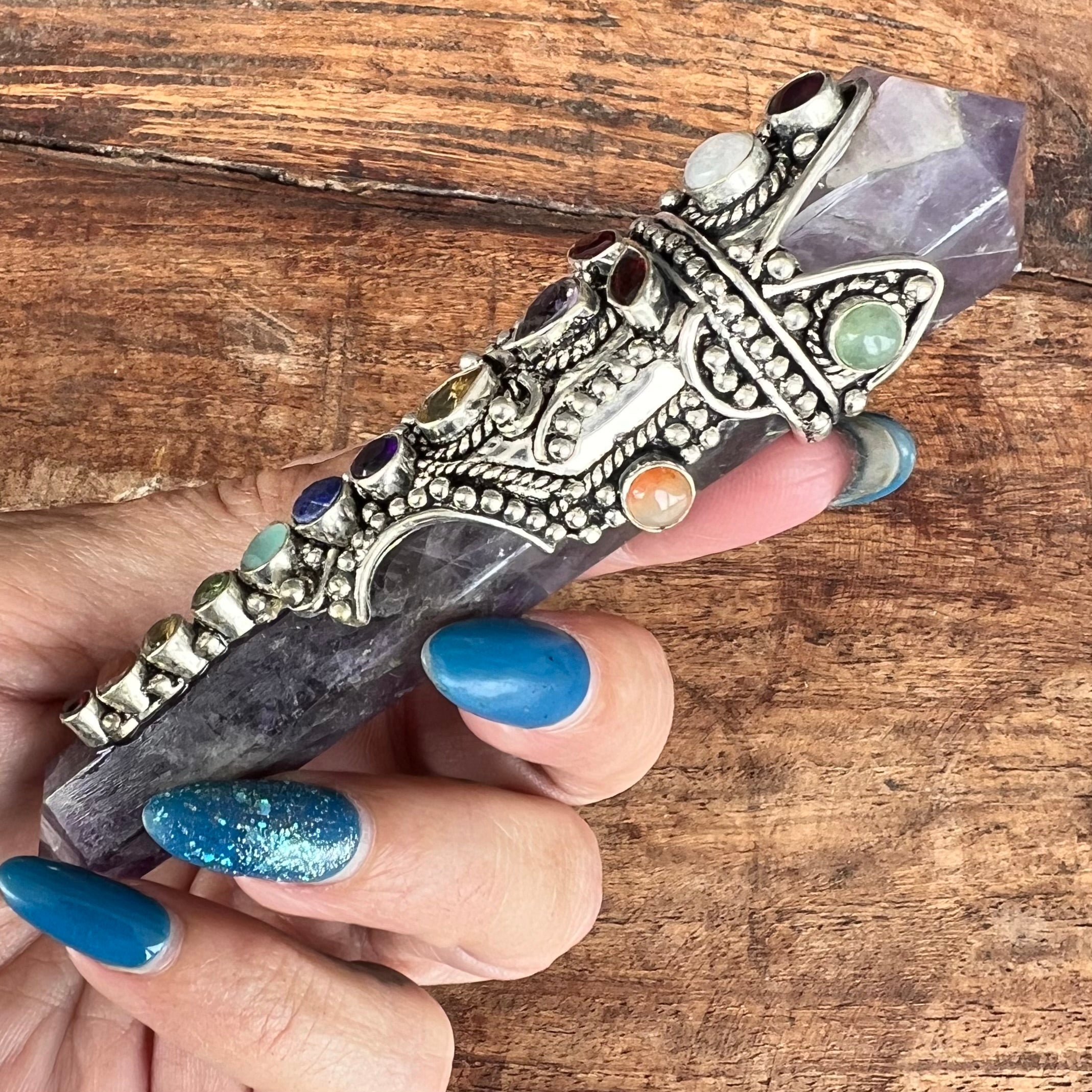 Super Wand ~ Embellished Amethyst