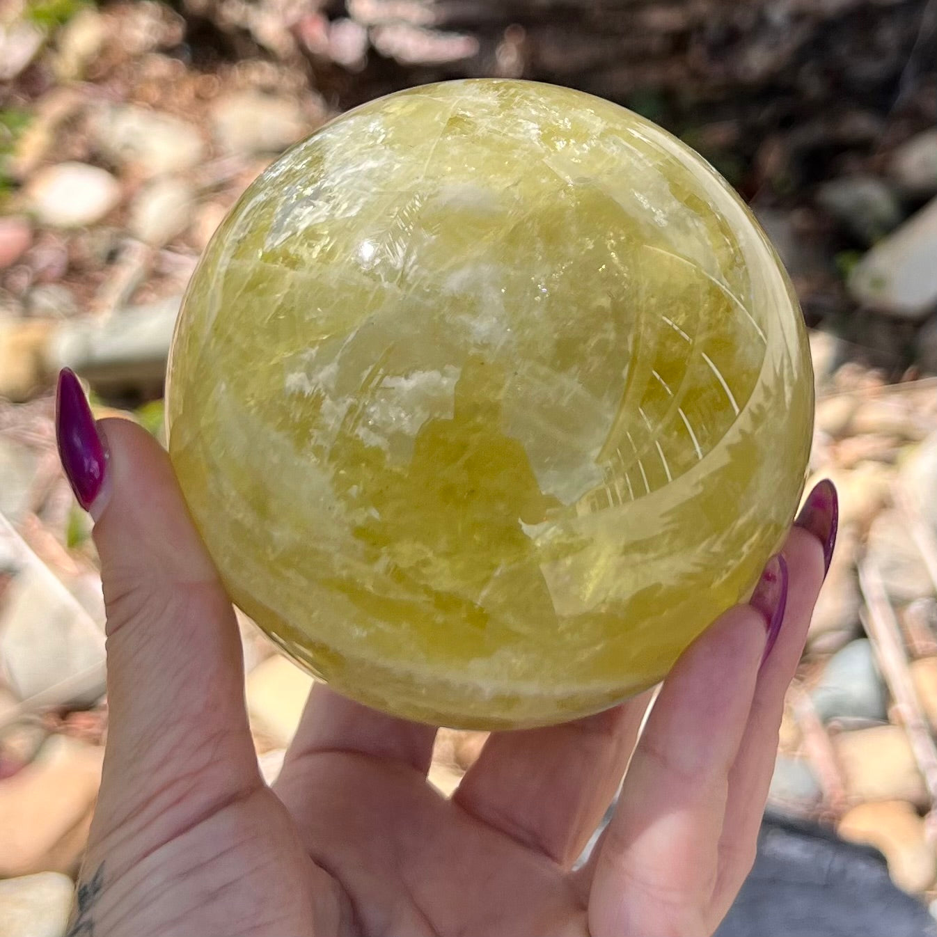 Citrine Abundance & Joy Large Sphere