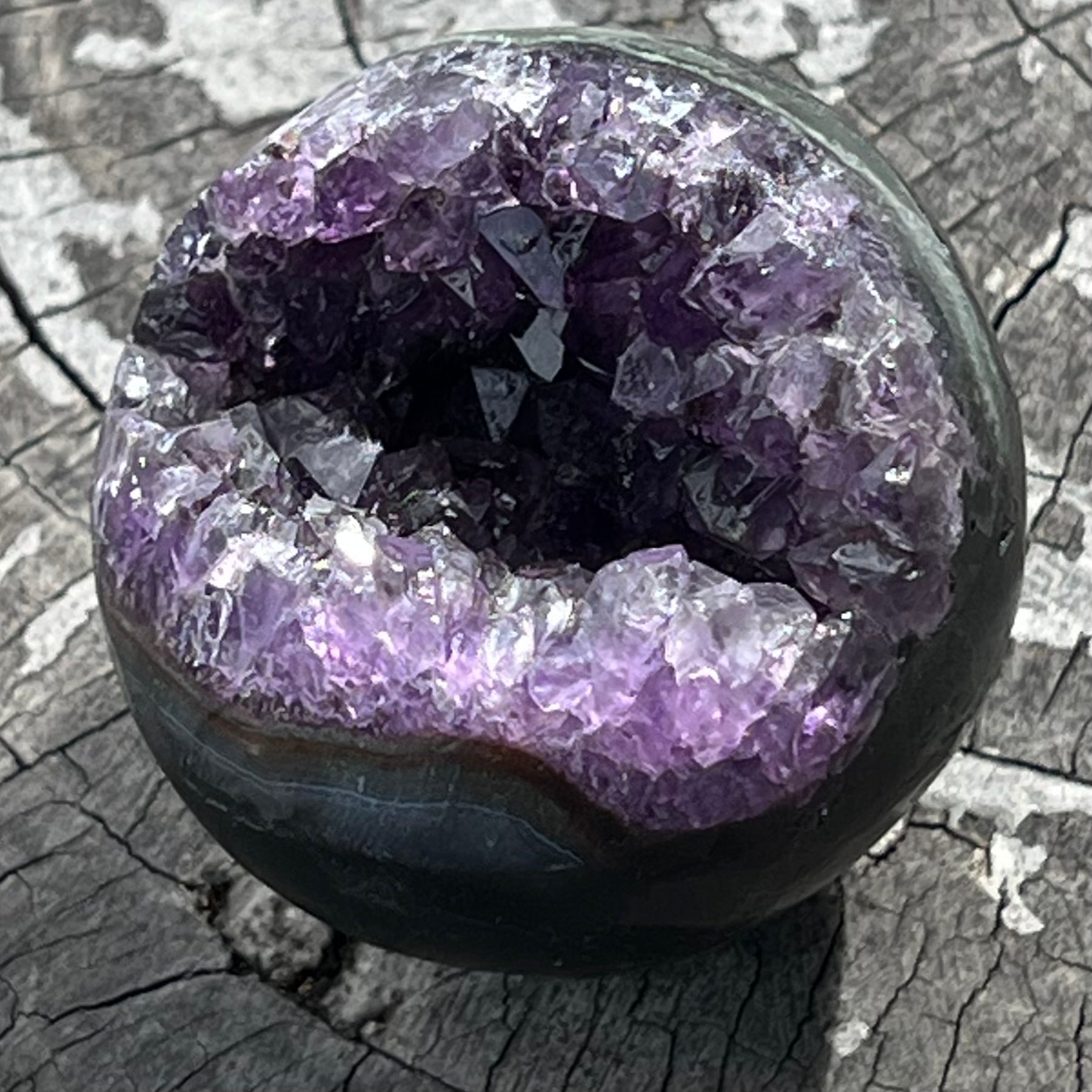 Amethyst Geode Sphere