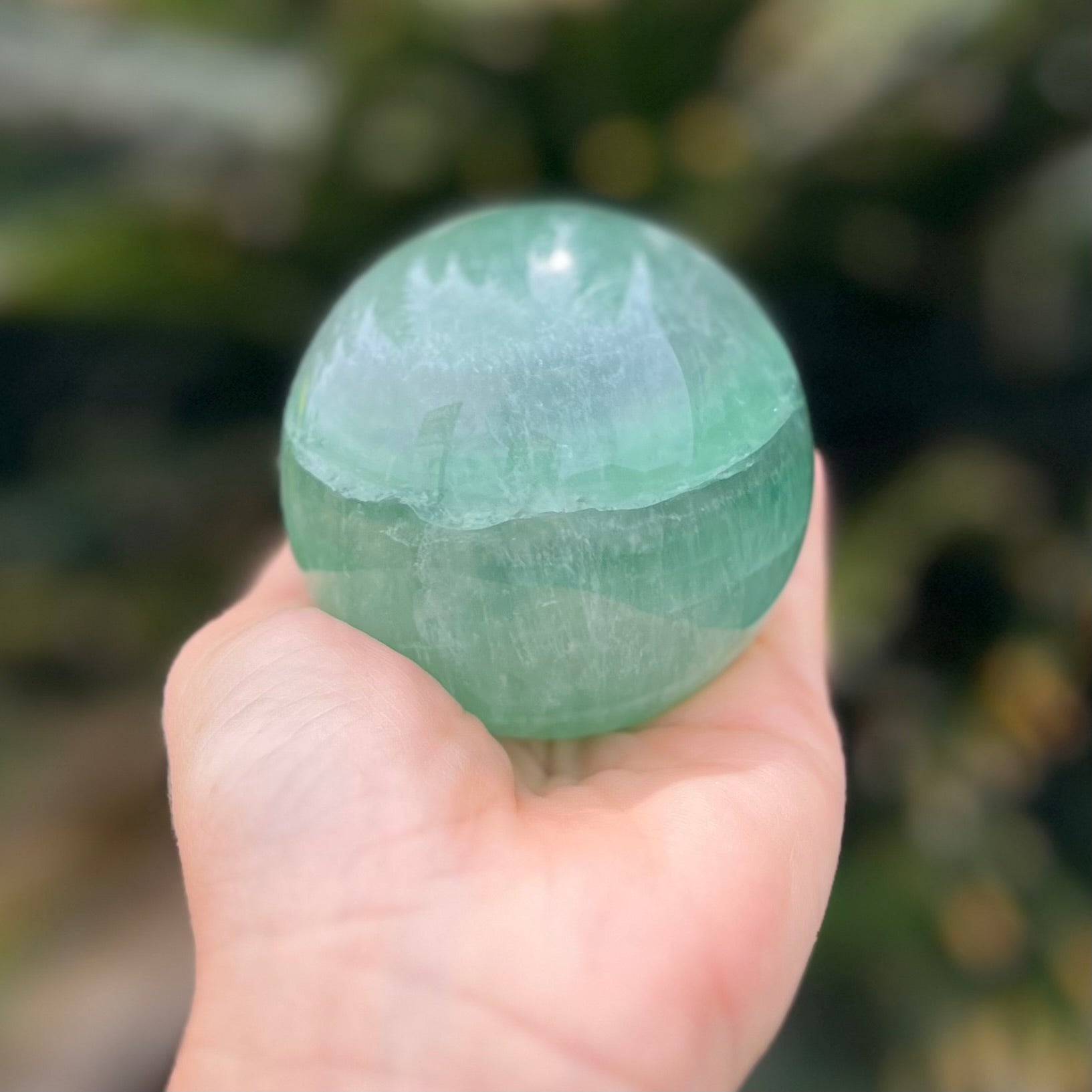 Green Fluorite Sphere