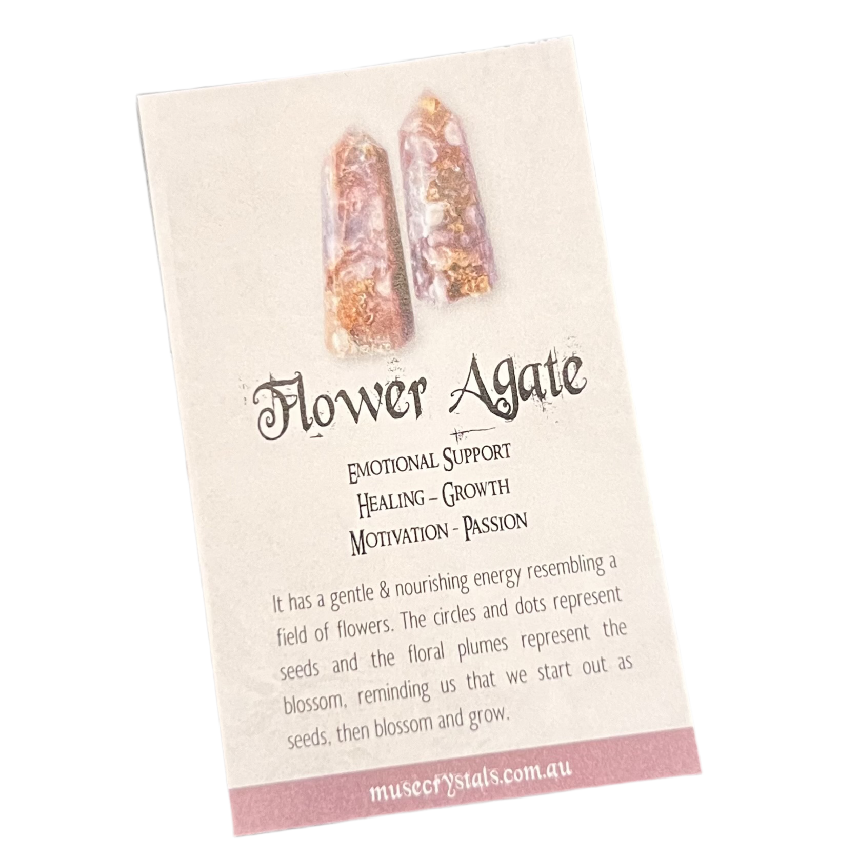 Flower Agate ~ Emotional Support Tower