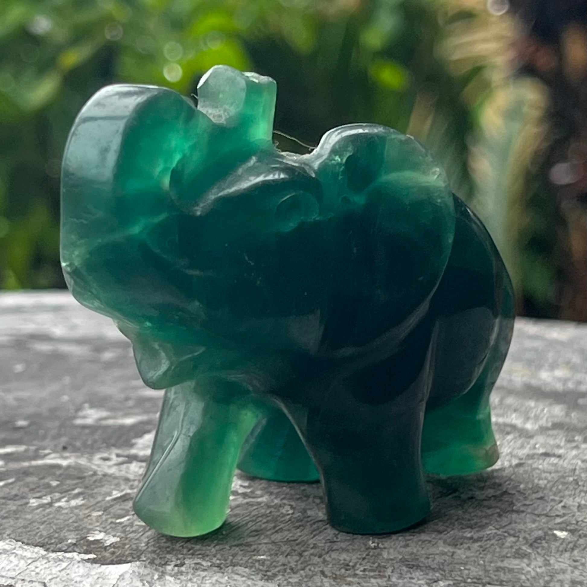 Lucky Elephant ~ Green Fluorite