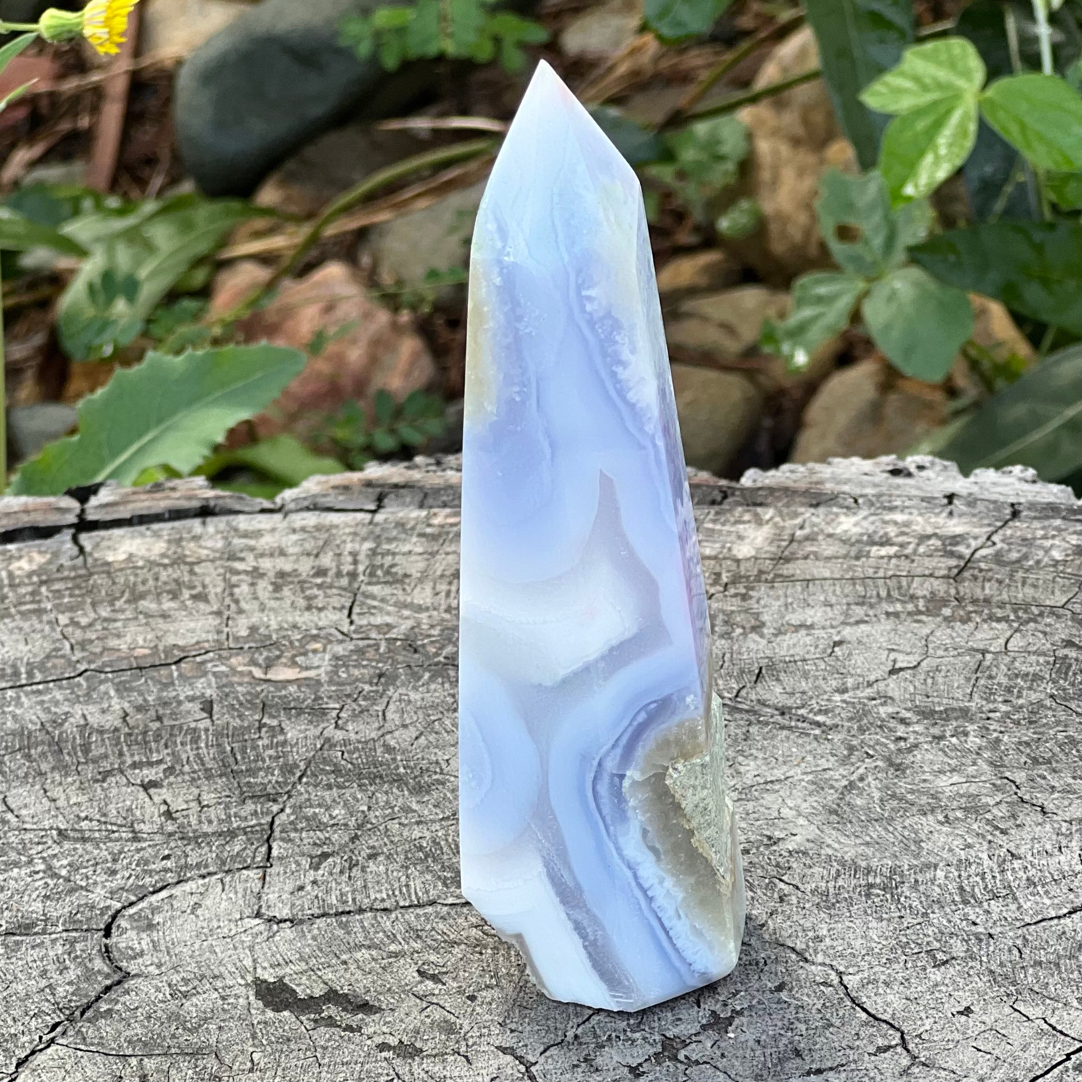 Blue Lace Agate Tower