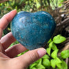 Blue Apatite Heart